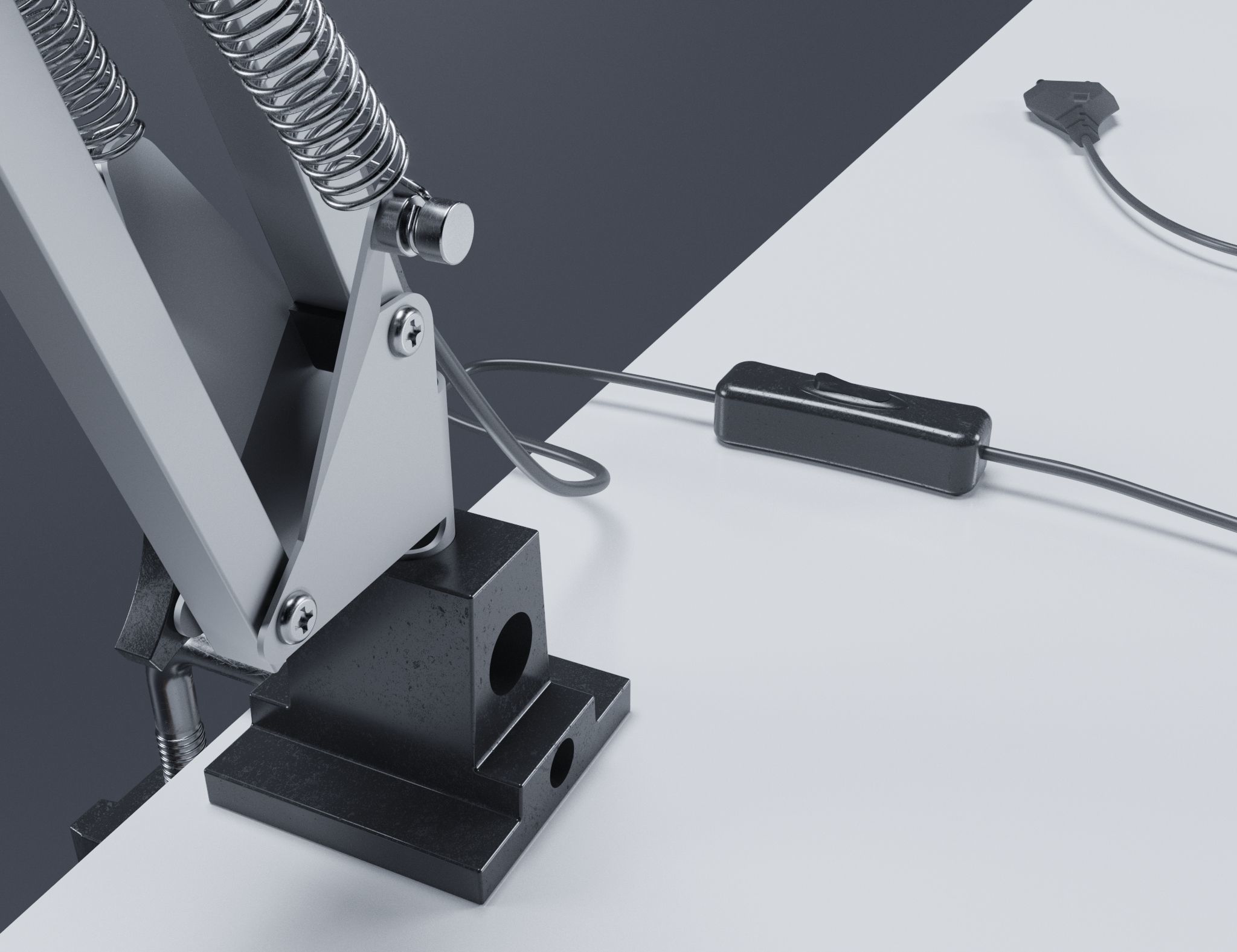 Work Lamp Tertial Free 3D model_4