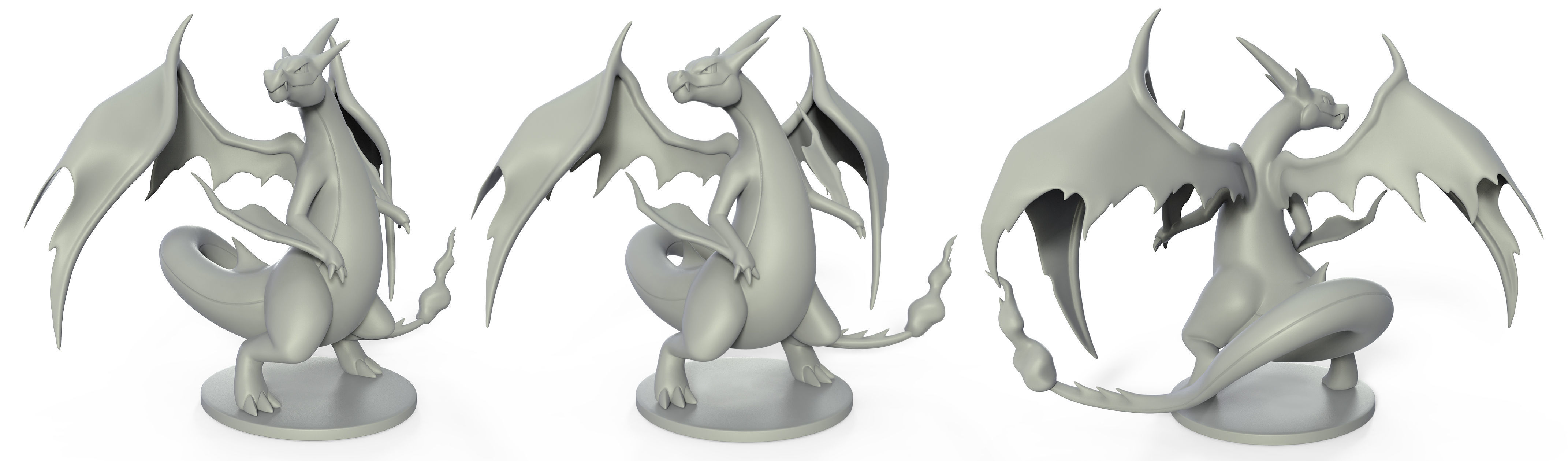 Pokemon Charizard Y - 3D Printable Figure - Toy 3D print model_2