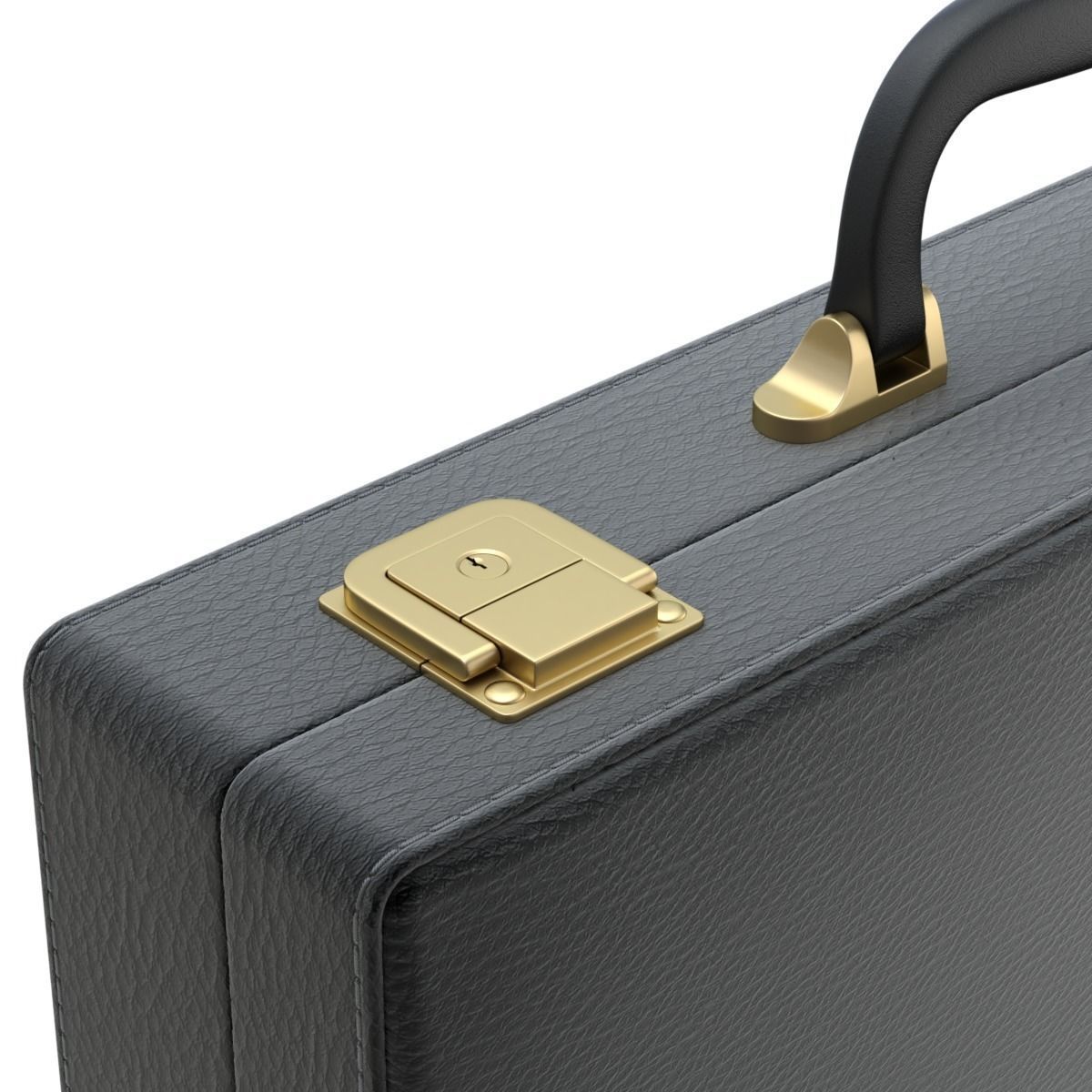 Leather Briefcase 3D model_7