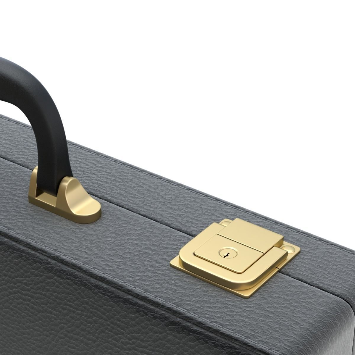 Leather Briefcase 3D model_6