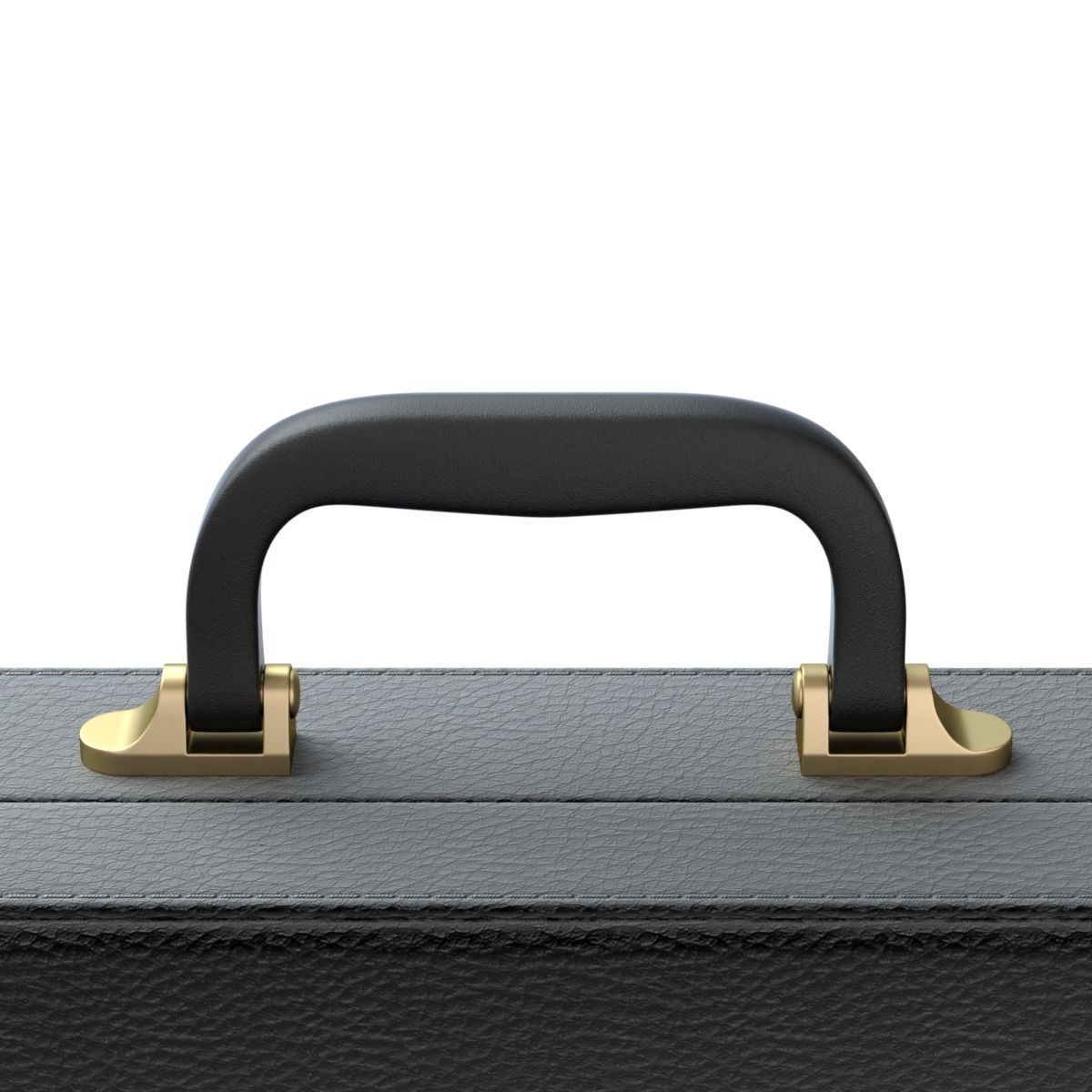 Leather Briefcase 3D model_2