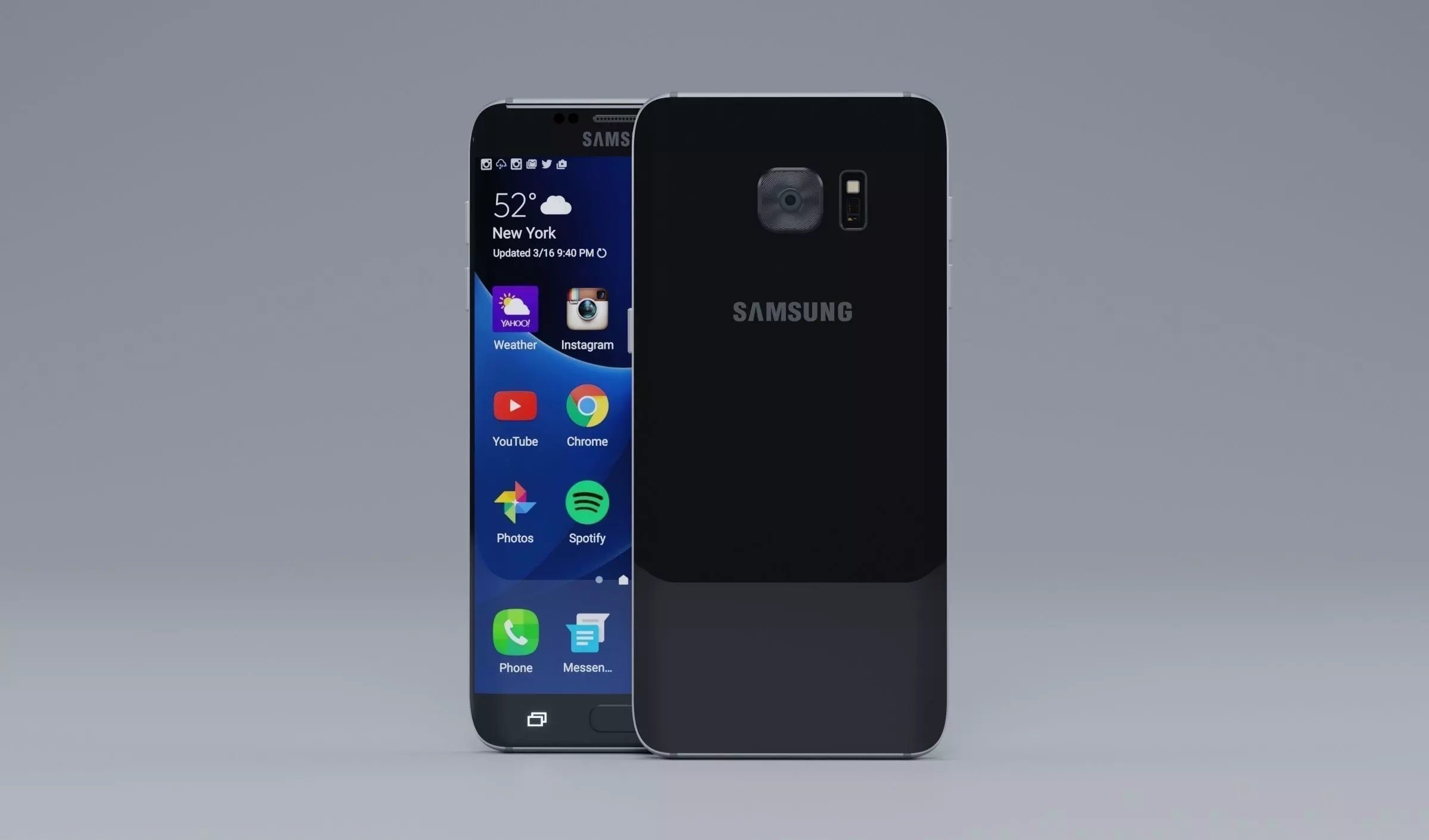 Samsung s7 edge Free 3D model_0
