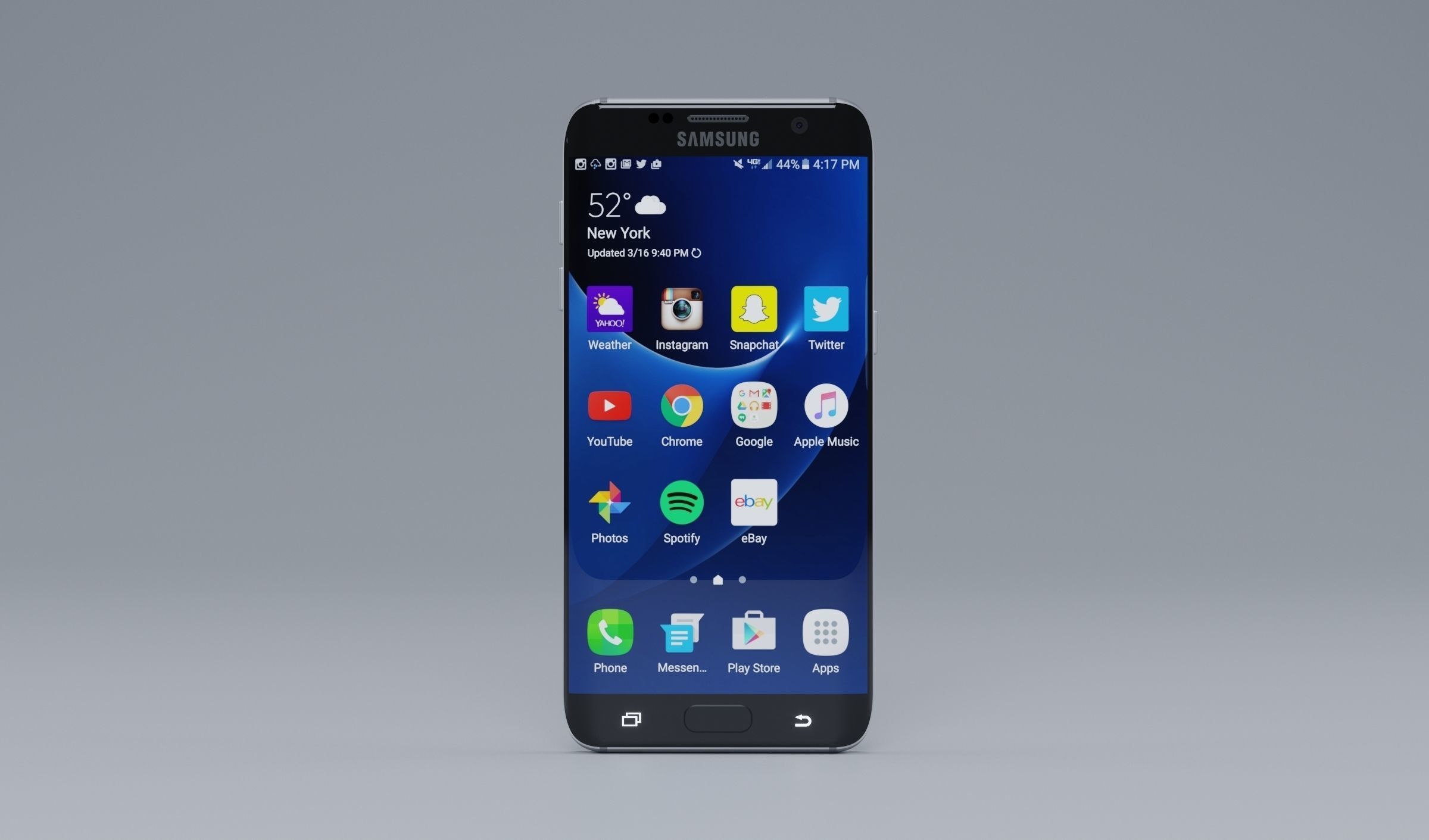Samsung s7 edge Free 3D model_1
