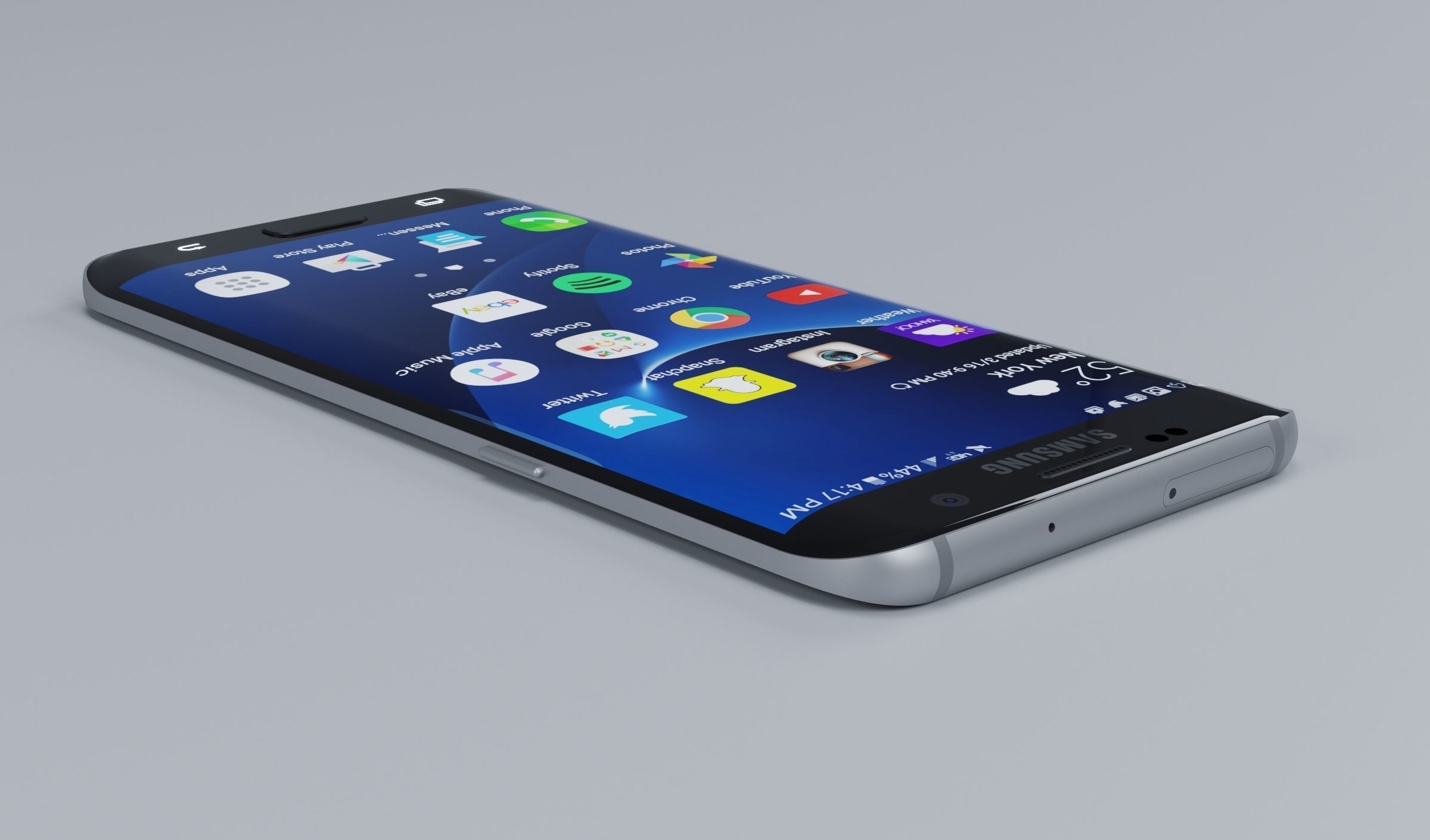 Samsung s7 edge Free 3D model_2