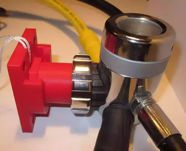 SCUBA - DIN Regulator Dust Cap And DIN Regulator Support 3D print model