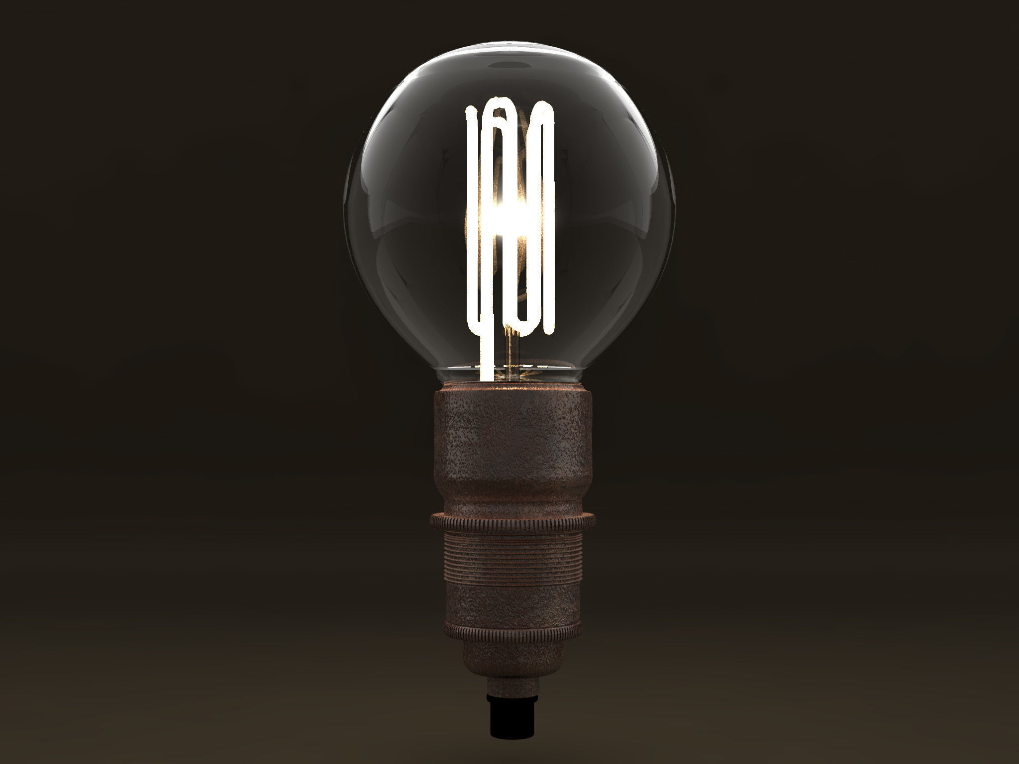 Eco-filament light bulbs combo 3D model_5