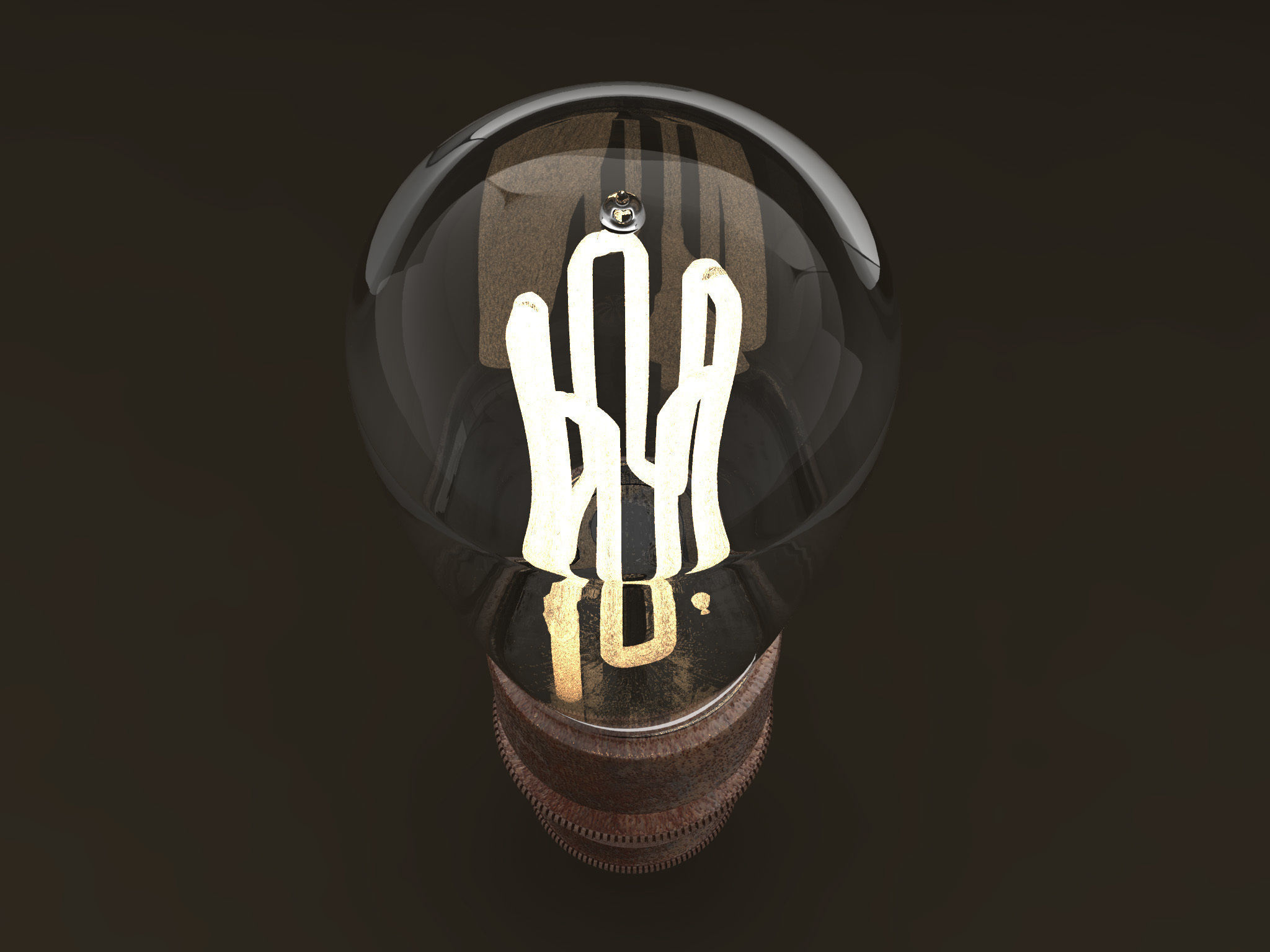 Eco-filament light bulbs combo 3D model_7
