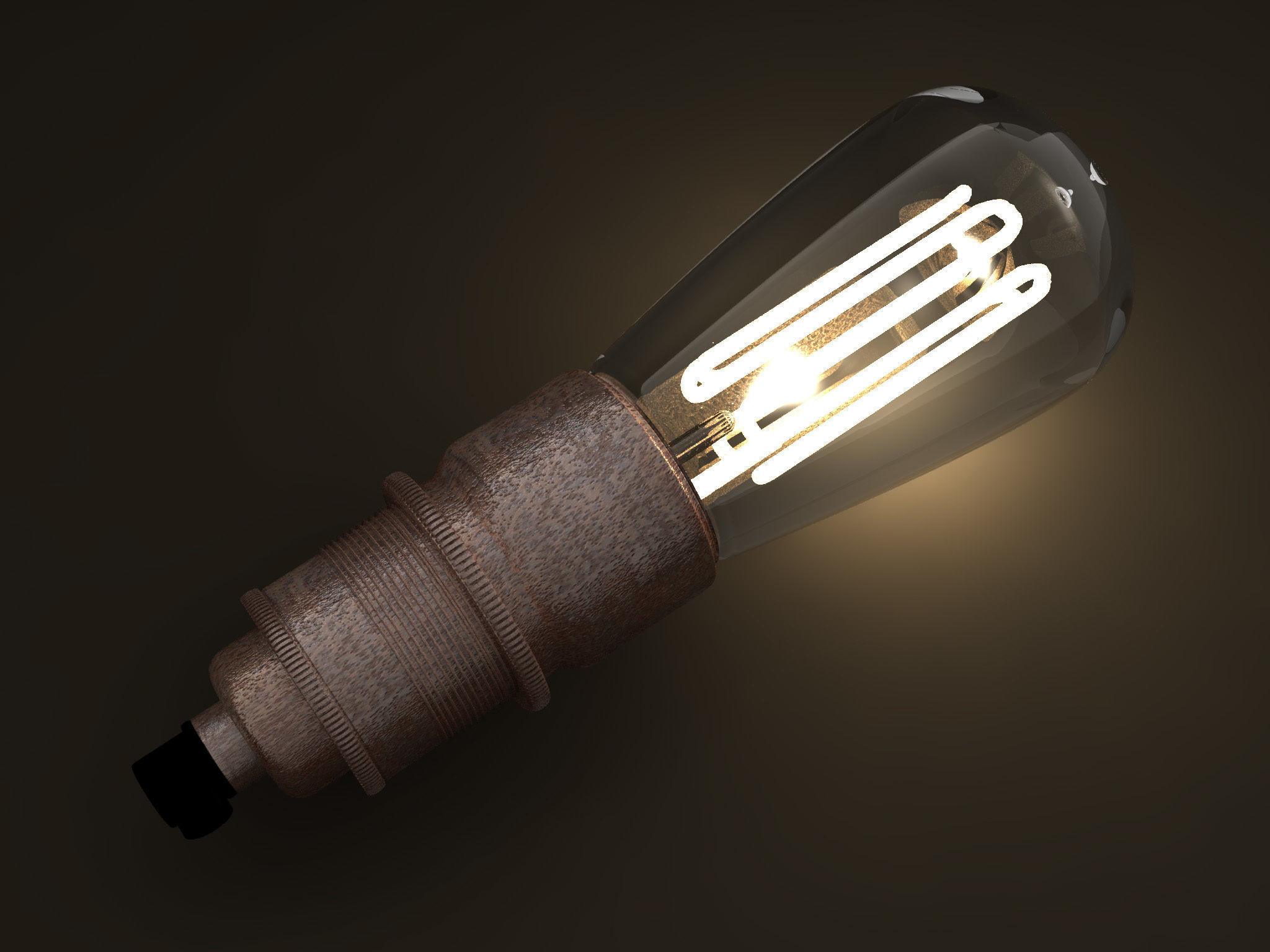 Eco-filament light bulbs combo 3D model_2