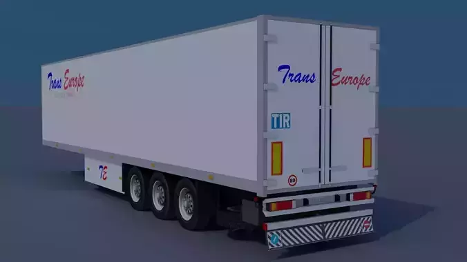 Trailer-refrigerator semi truck