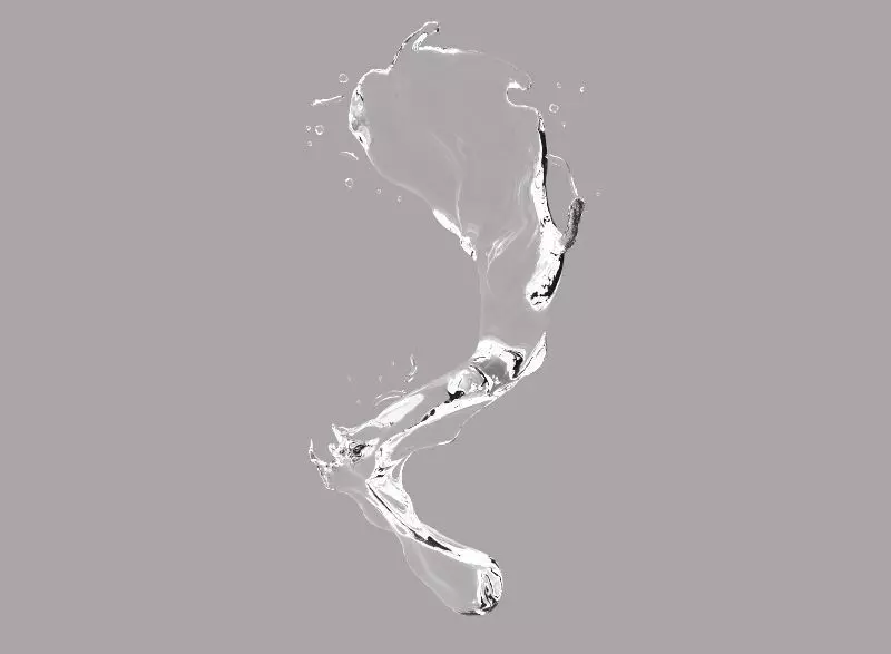 Water Splash 4 Low-poly 3D model_0