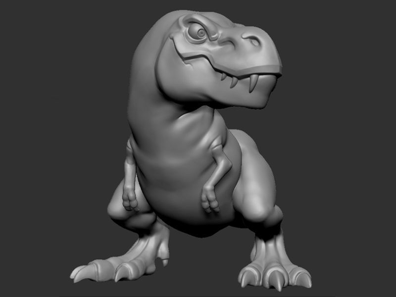 T-Rex t - rex 3D print model_6