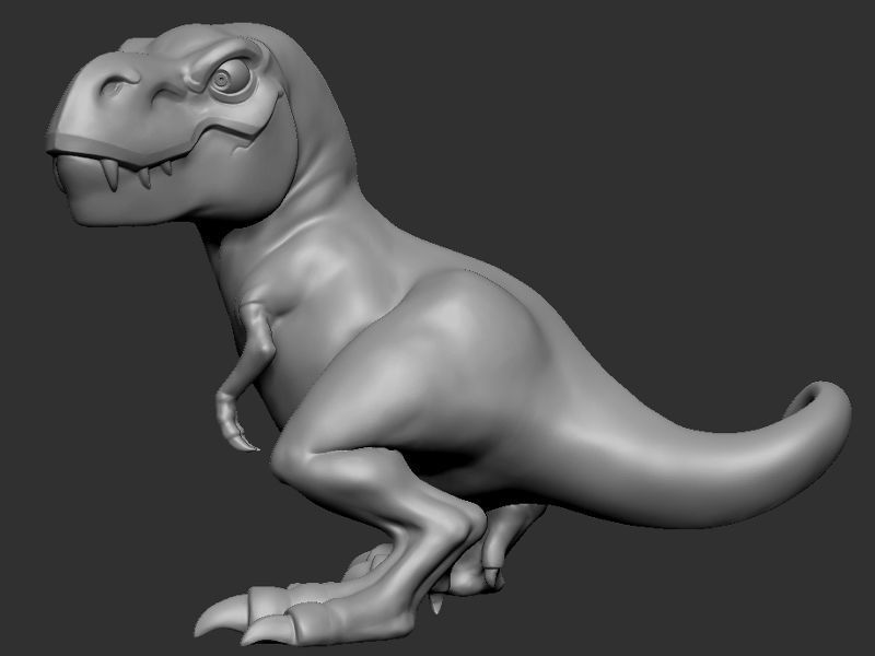 T-Rex t - rex 3D print model_8
