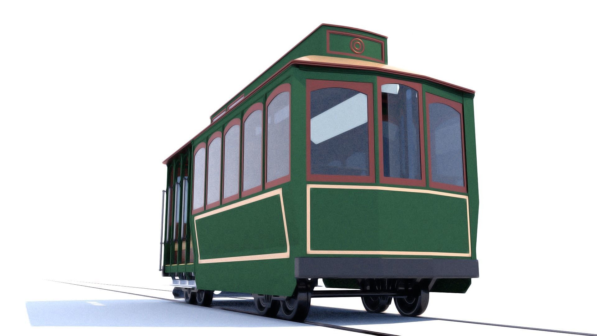 Street Tram 3D model_6