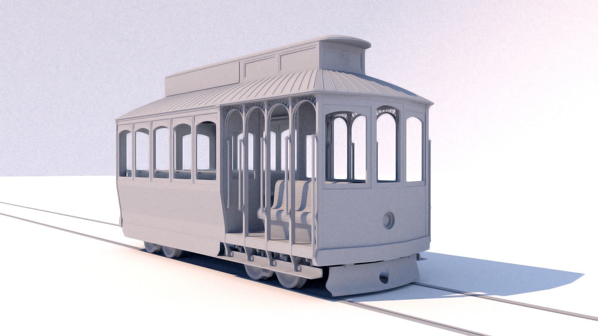 Street Tram 3D model_12