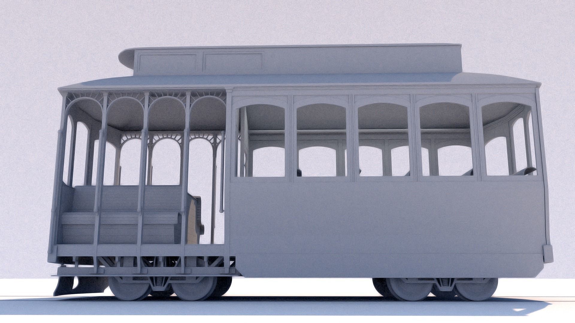 Street Tram 3D model_14