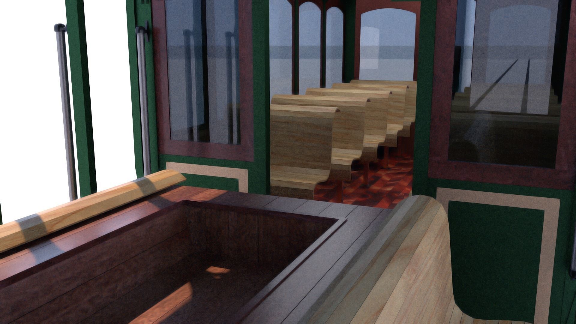 Street Tram 3D model_5
