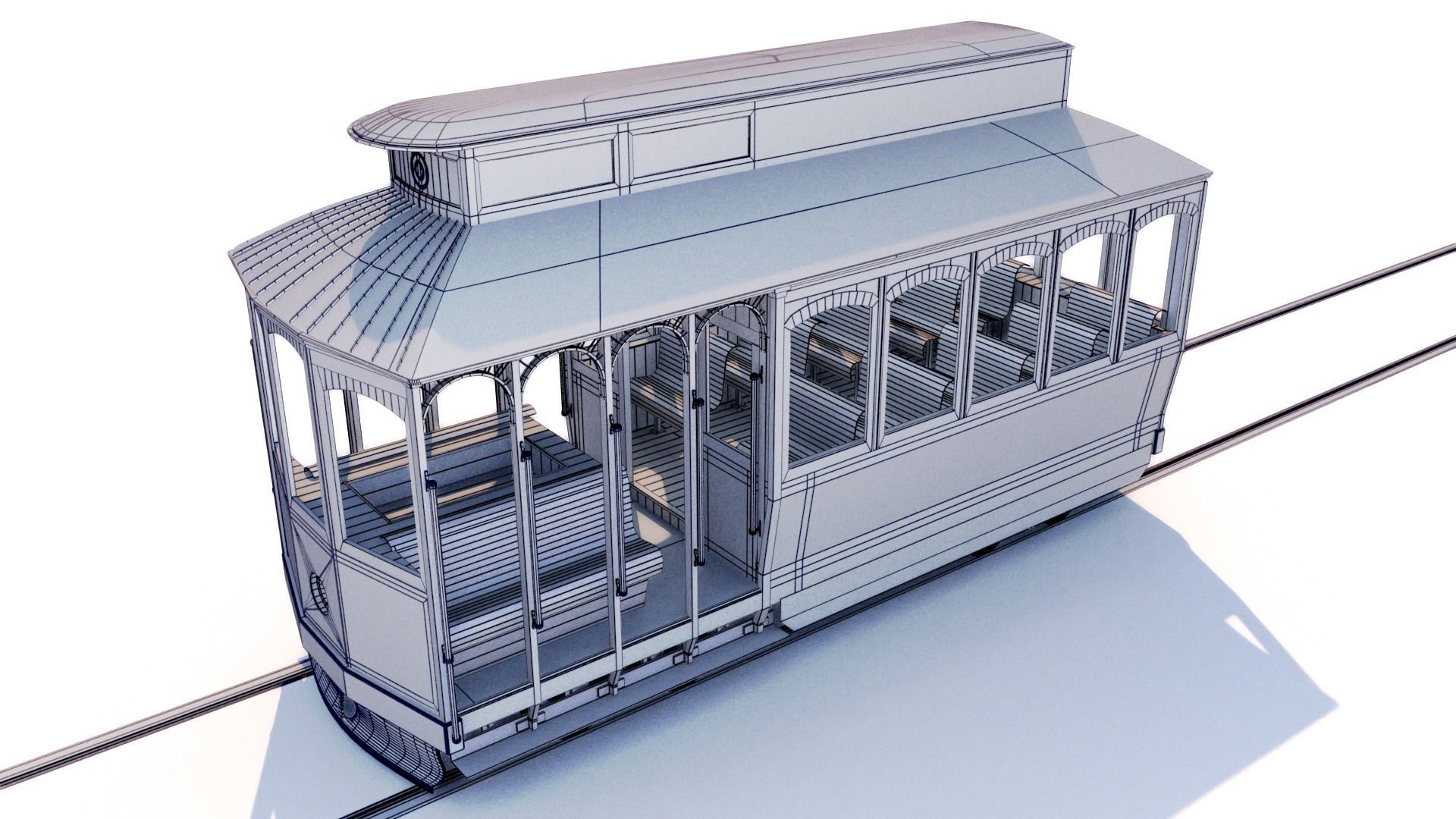 Street Tram 3D model_19