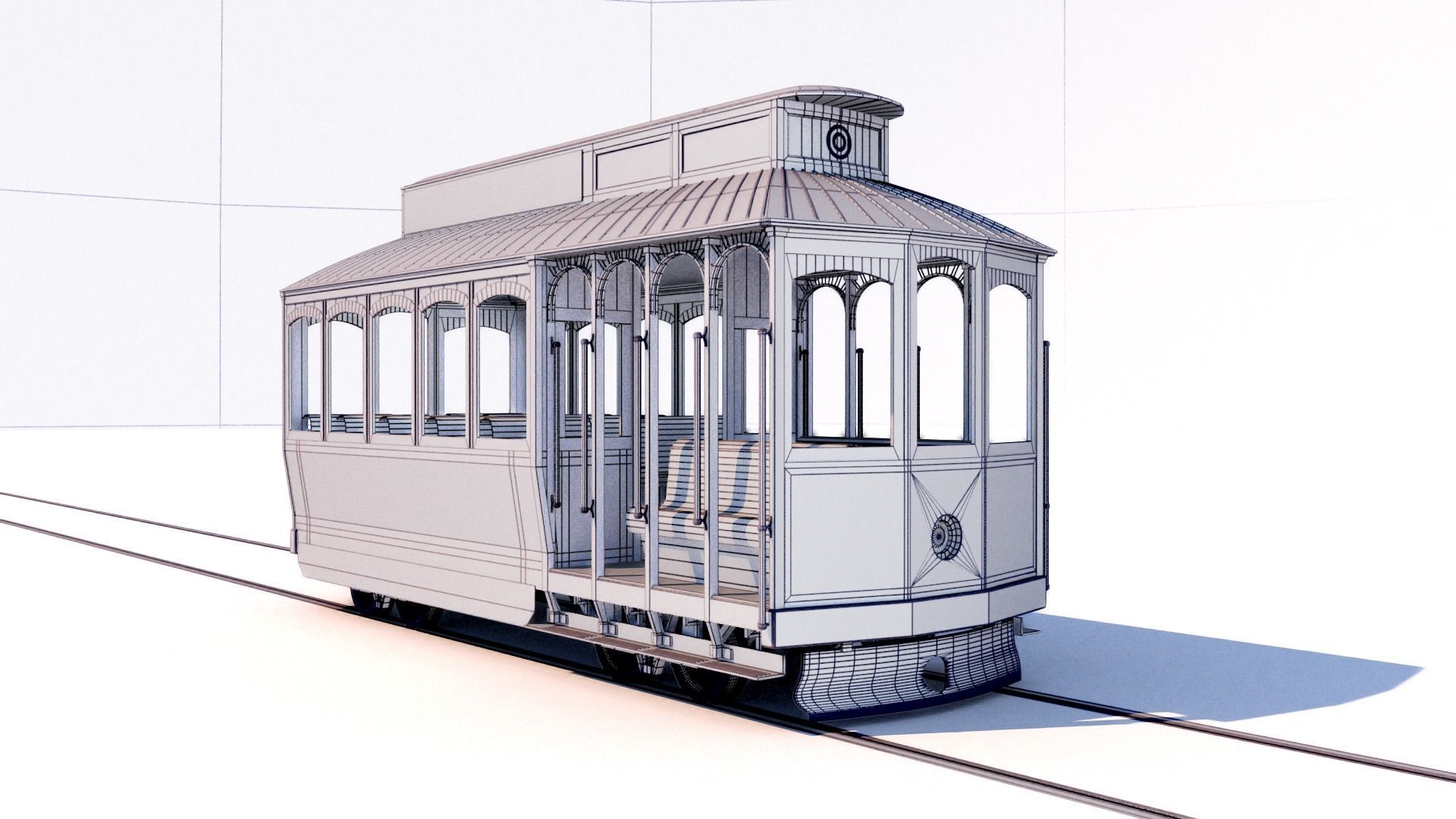 Street Tram 3D model_11