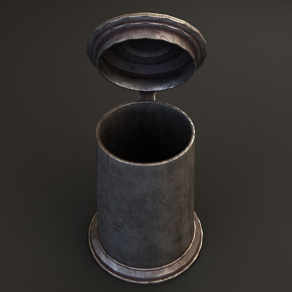 Metal cup 3D model_8