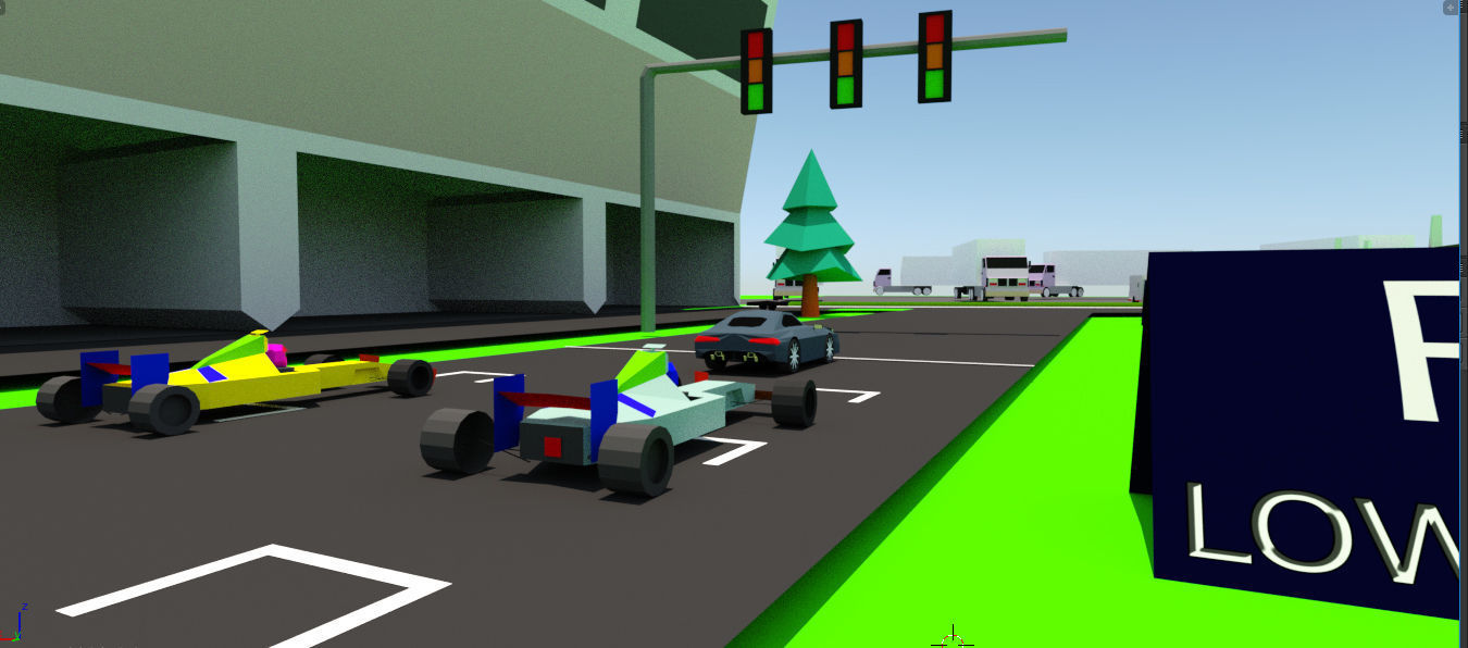 low poly formaula 1 car racer apk Low-poly 3D model_4