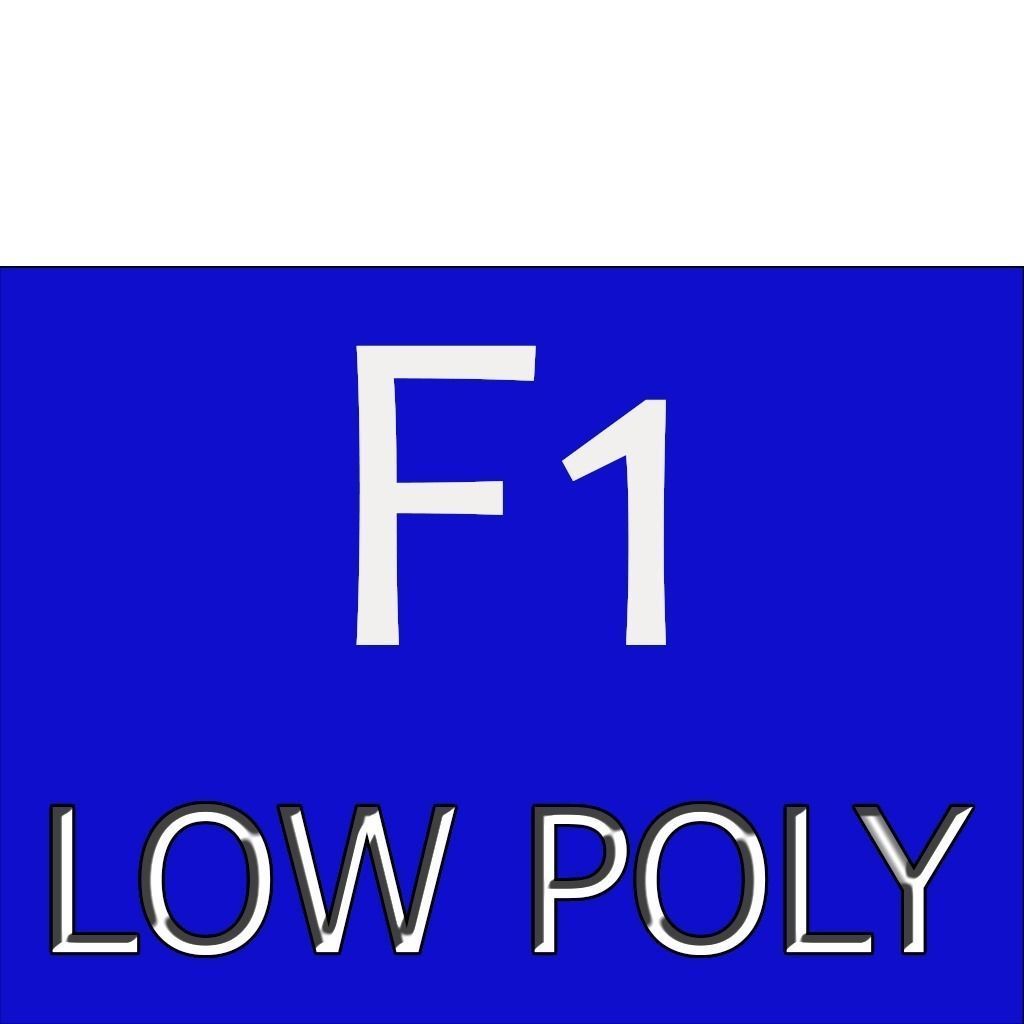 low poly formaula 1 car racer apk Low-poly 3D model_15