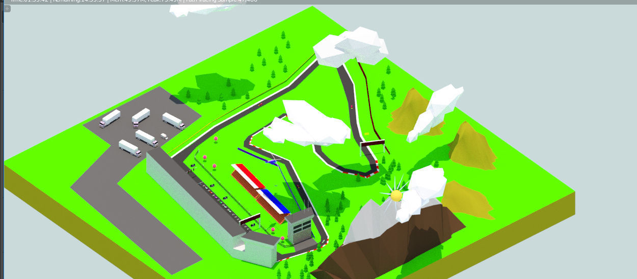 low poly formaula 1 car racer apk Low-poly 3D model_13