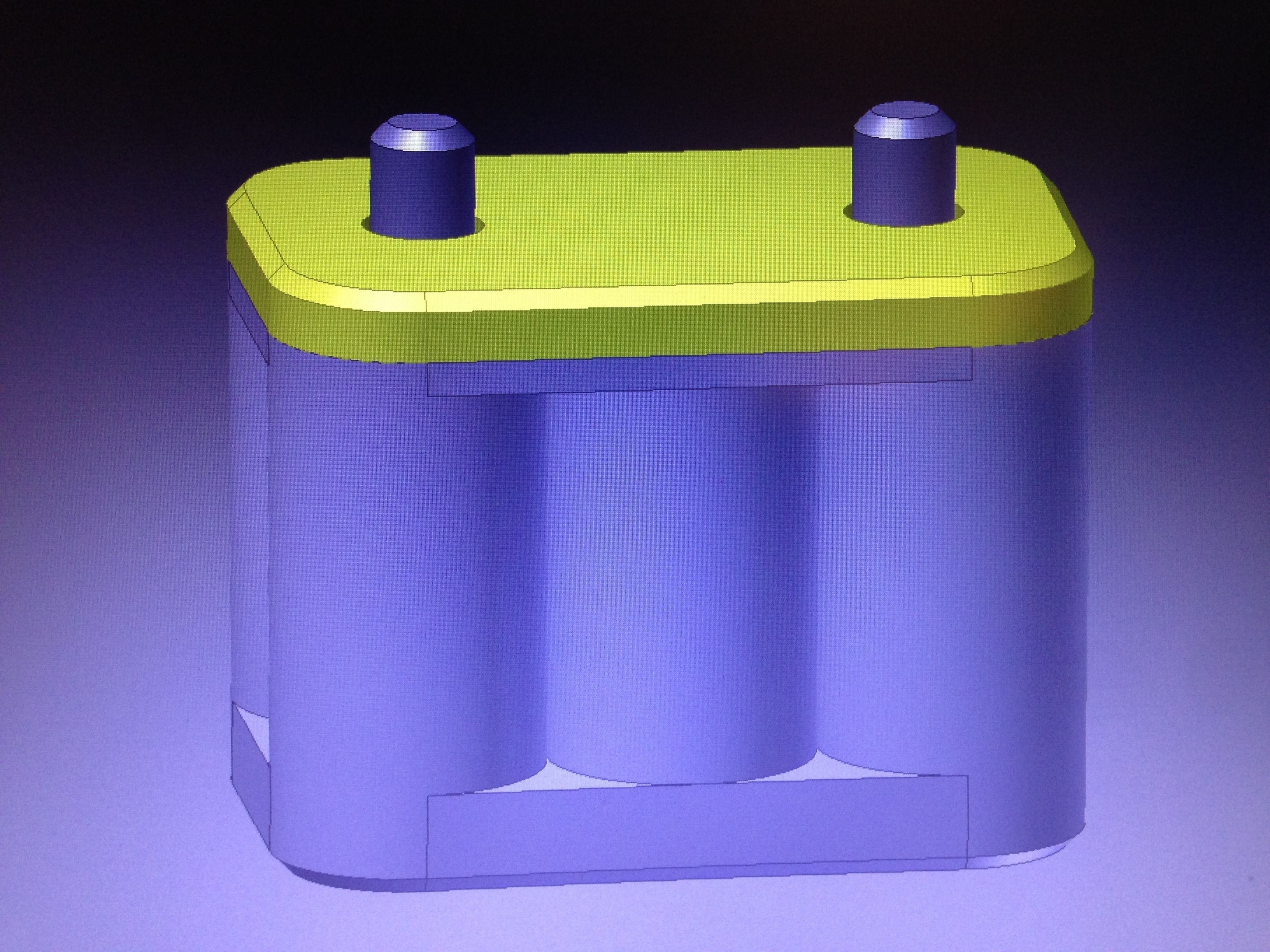 Diorama Scale Optima Battery Replica 3D print model_3