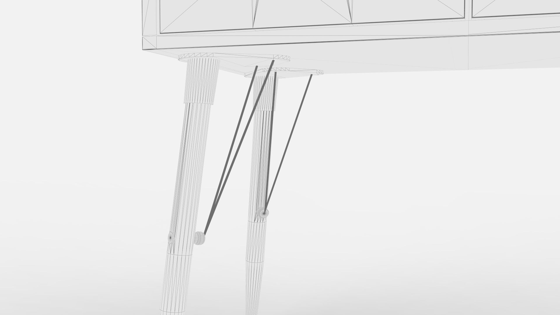 Mid Century Modern Desk 3D model_5