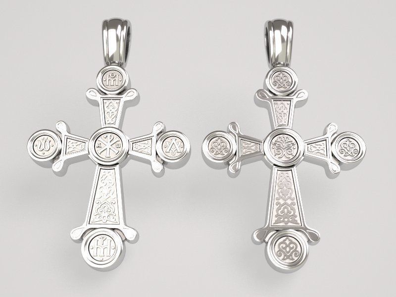 Crizma ortodox cross 3D print model_5