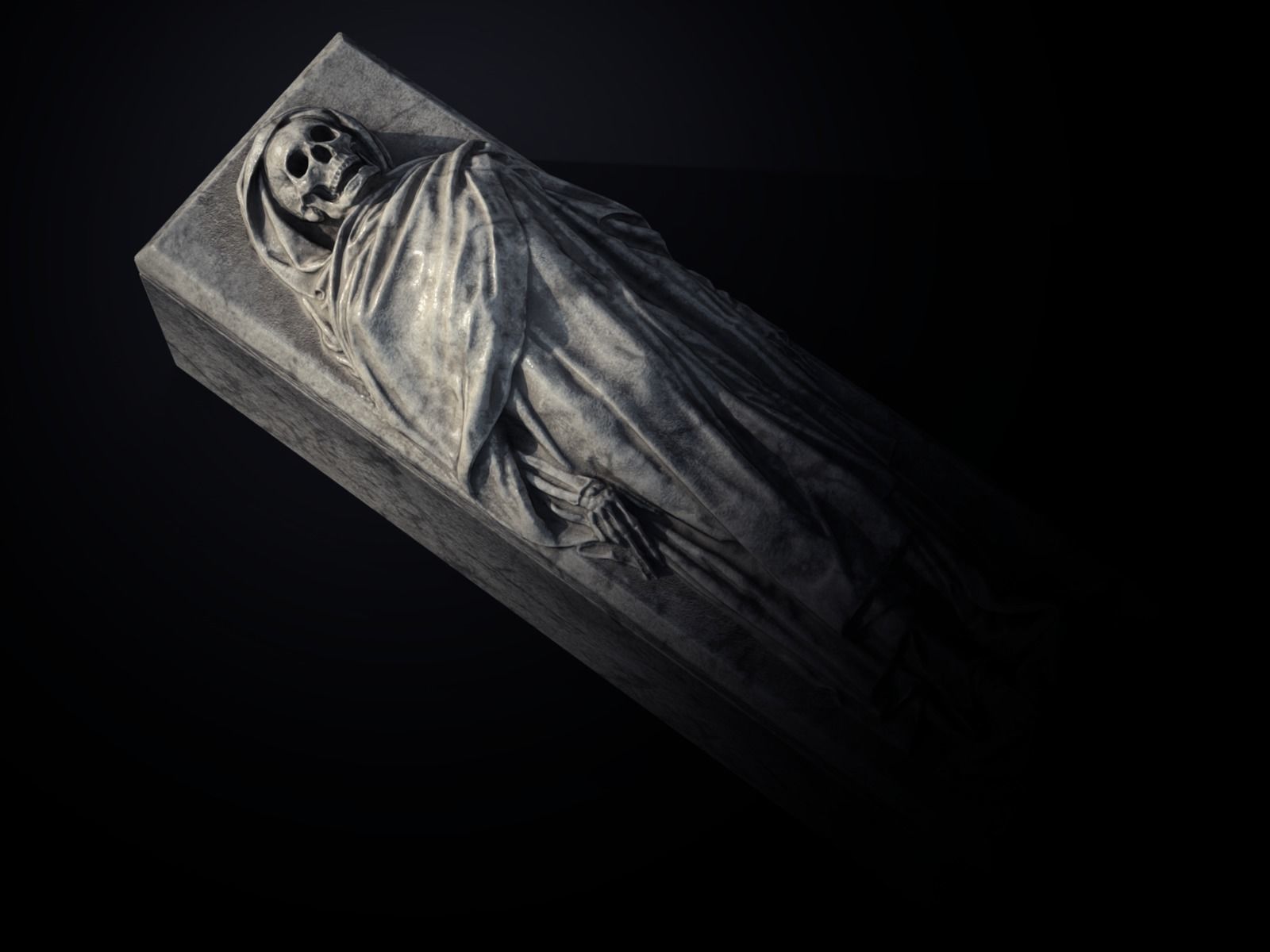 PBR Assets - Crypt Props for Horror Environments Low-poly 3D model_4