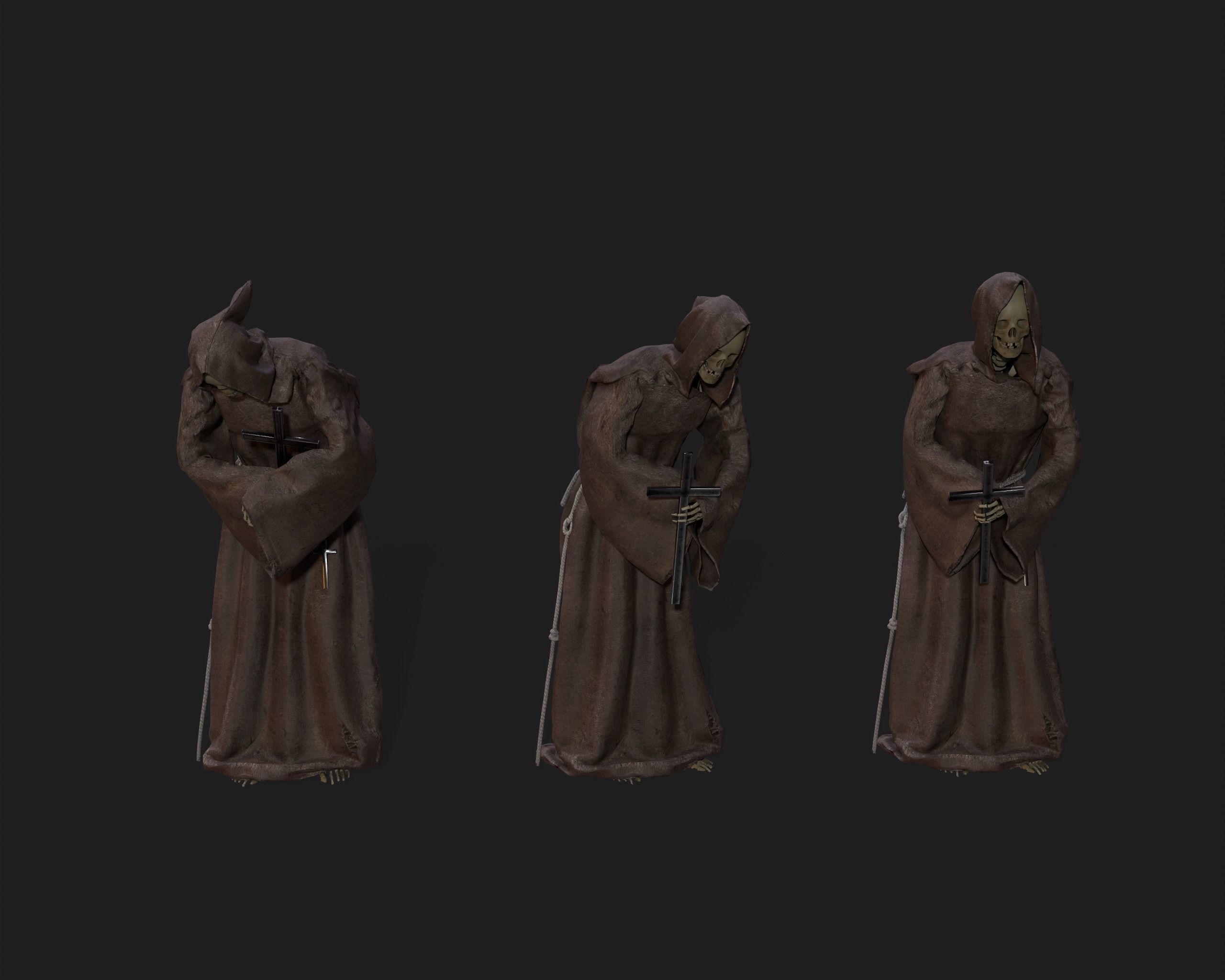 PBR Assets - Crypt Props for Horror Environments Low-poly 3D model_25