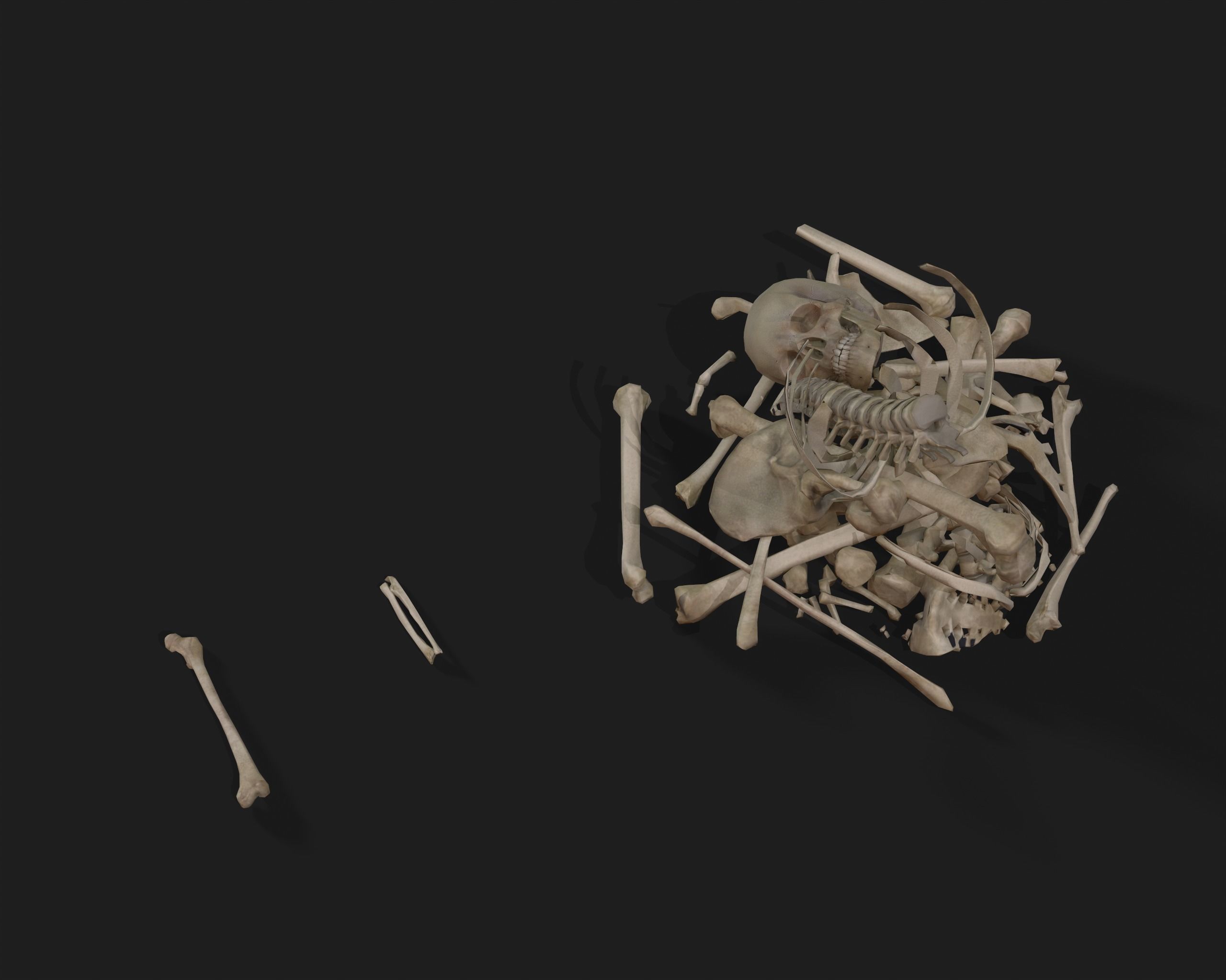 PBR Assets - Crypt Props for Horror Environments Low-poly 3D model_2