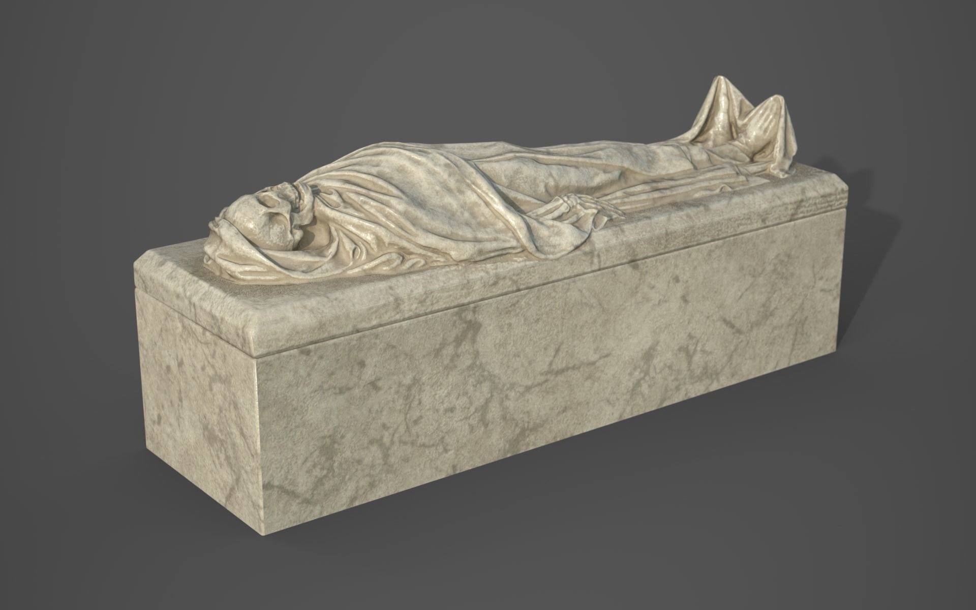 PBR Assets - Crypt Props for Horror Environments Low-poly 3D model_6