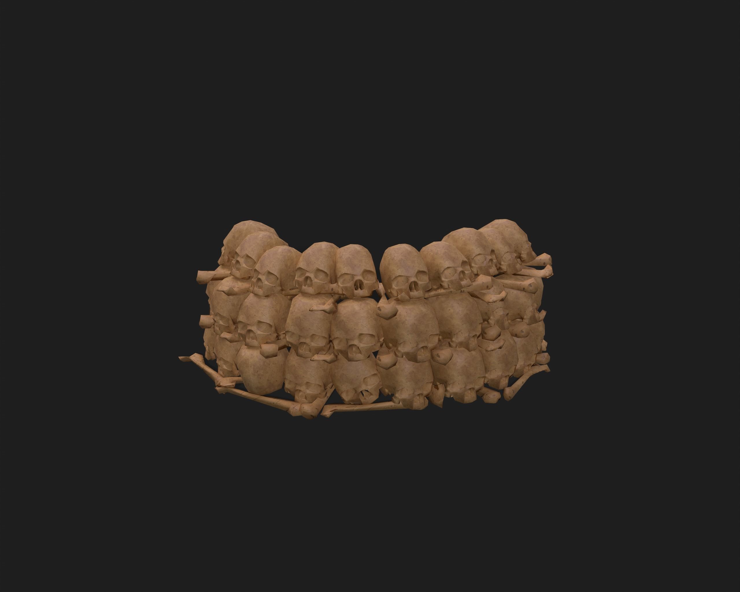 PBR Assets - Crypt Props for Horror Environments Low-poly 3D model_28