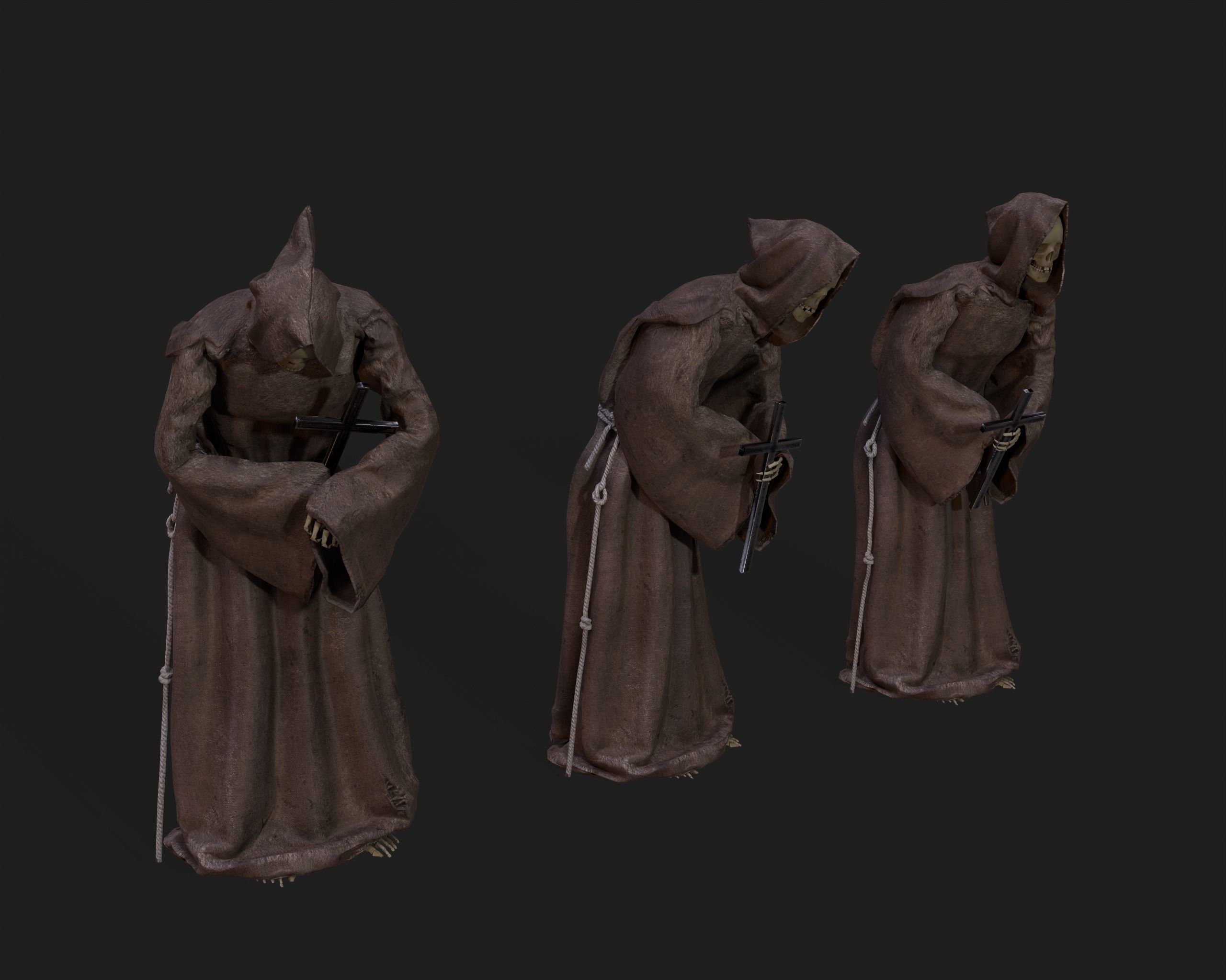 PBR Assets - Crypt Props for Horror Environments Low-poly 3D model_24