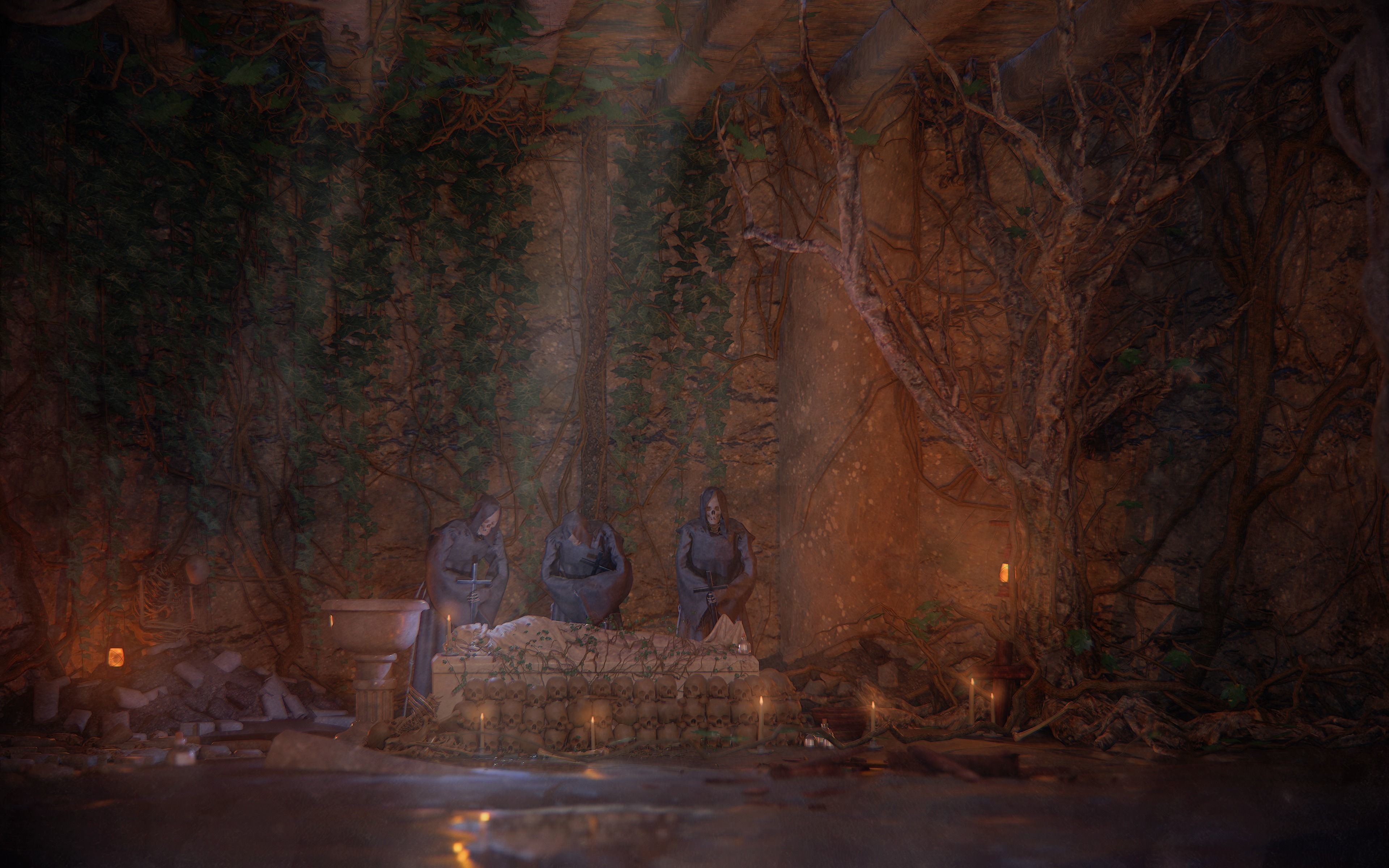 PBR Assets - Crypt Props for Horror Environments Low-poly 3D model_1