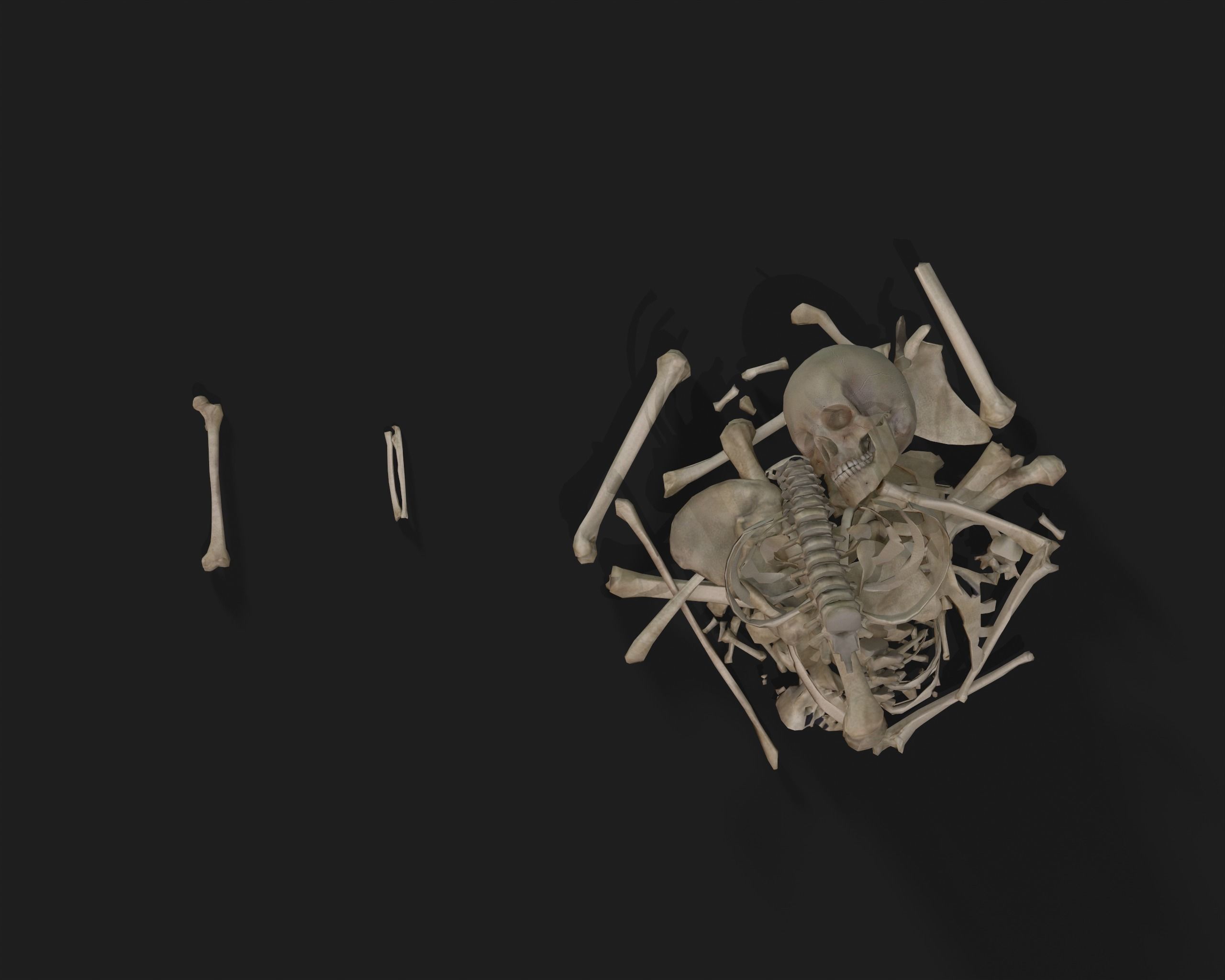 PBR Assets - Crypt Props for Horror Environments Low-poly 3D model_3