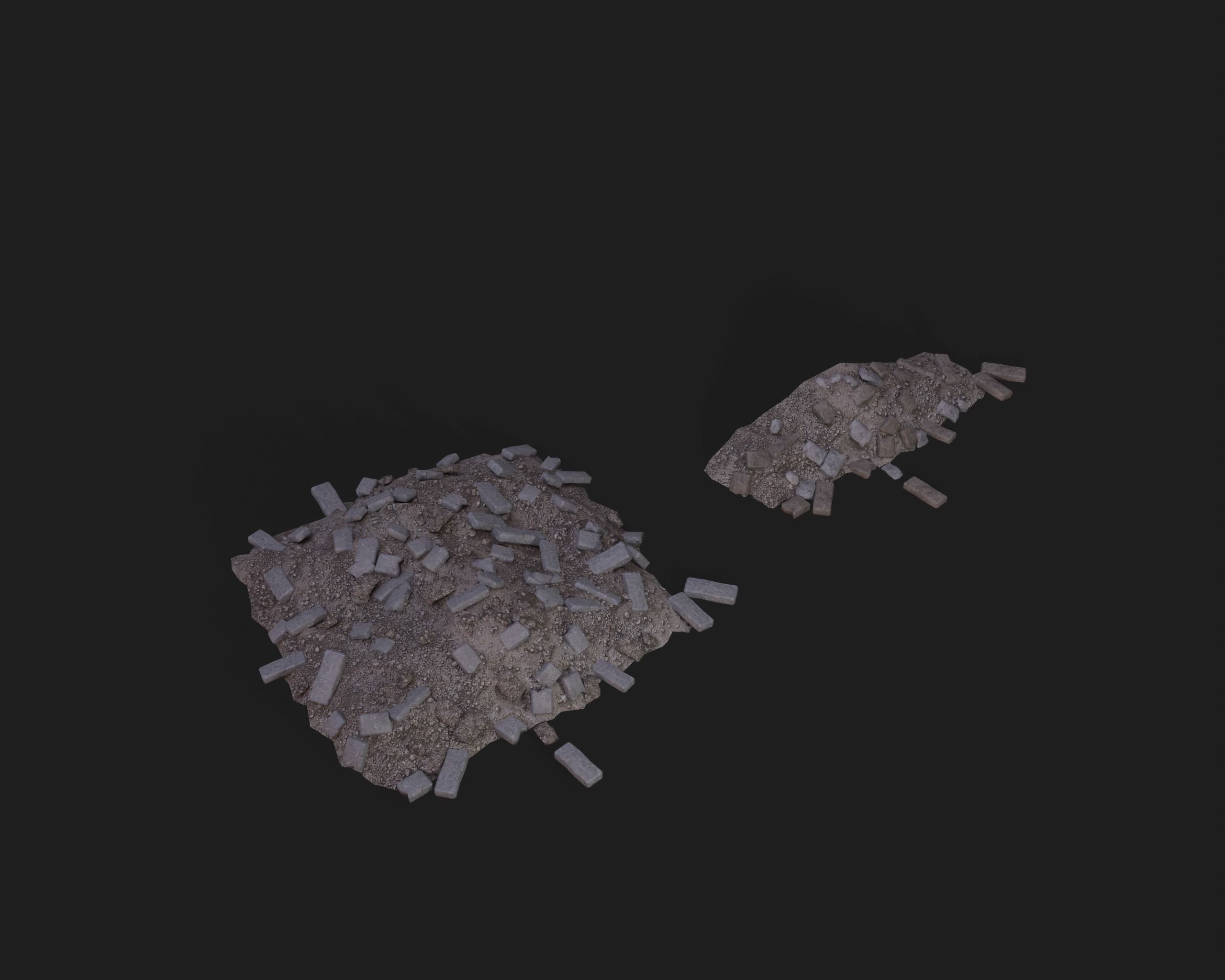 PBR Assets - Crypt Props for Horror Environments Low-poly 3D model_41