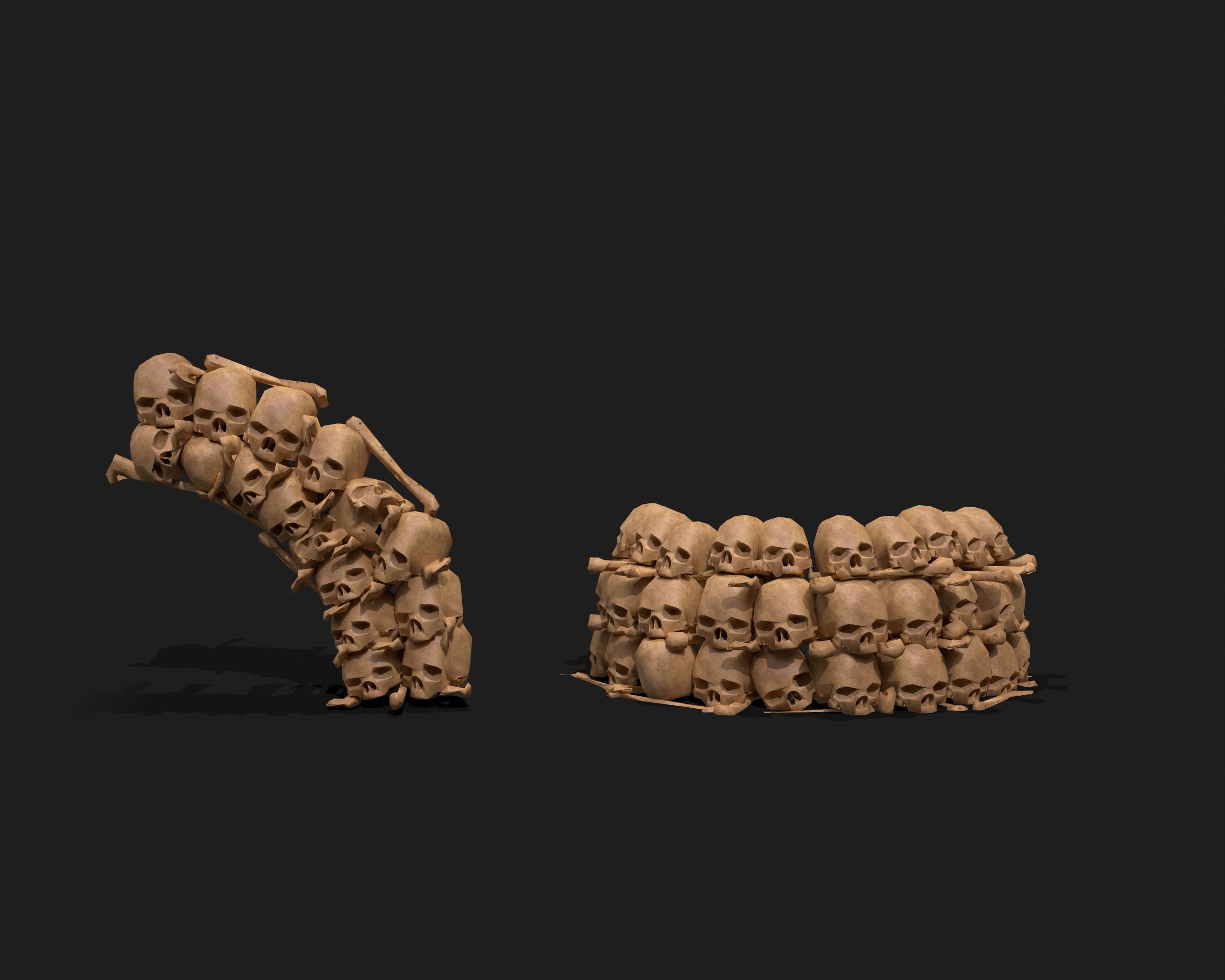 PBR Assets - Crypt Props for Horror Environments Low-poly 3D model_30