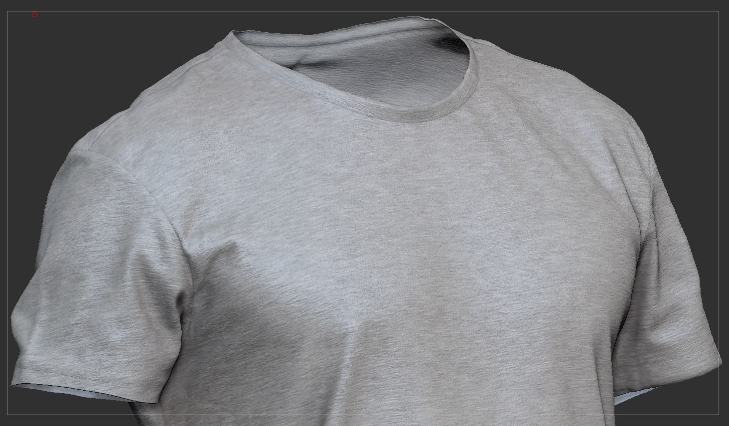T Shirt front and - Low-poly 3D model_7