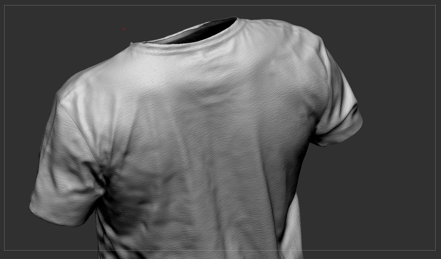T Shirt front and - Low-poly 3D model_8