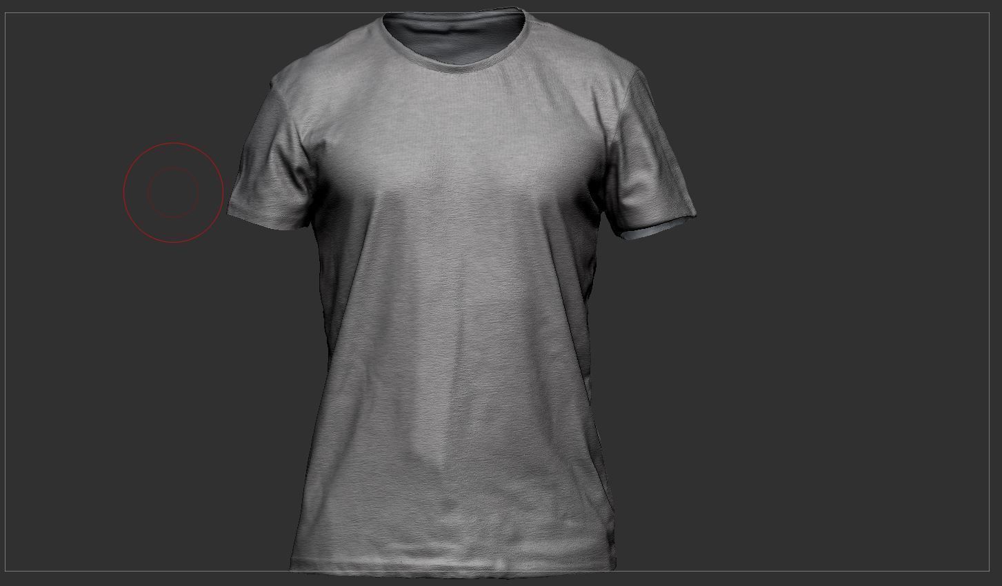 T Shirt front and - Low-poly 3D model_2