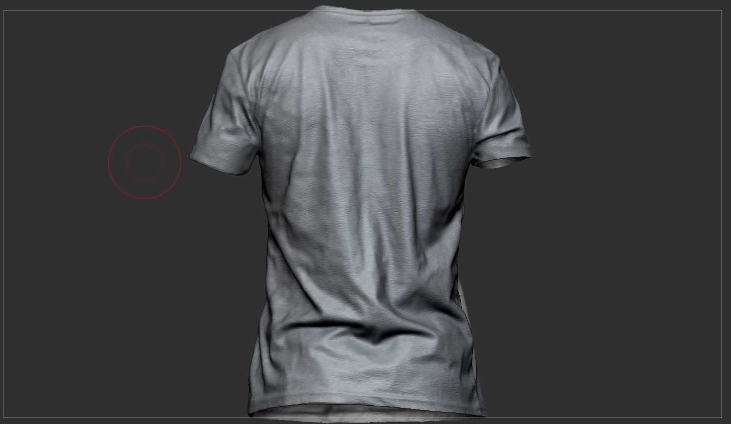T Shirt front and - Low-poly 3D model_6