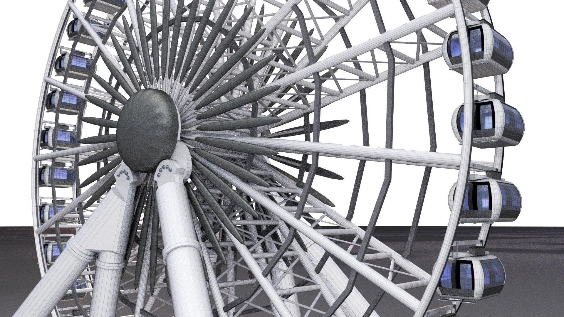 Ferris Wheel 3D model_2