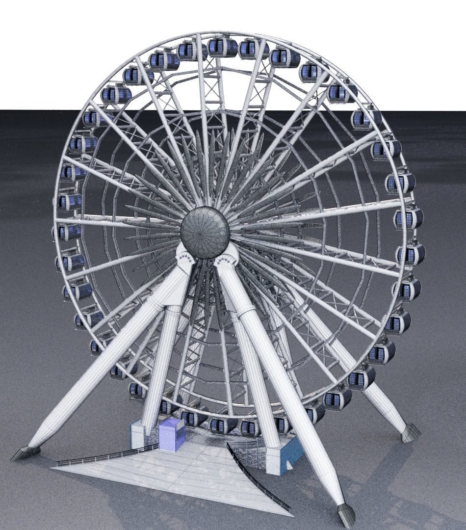 Ferris Wheel 3D model_7