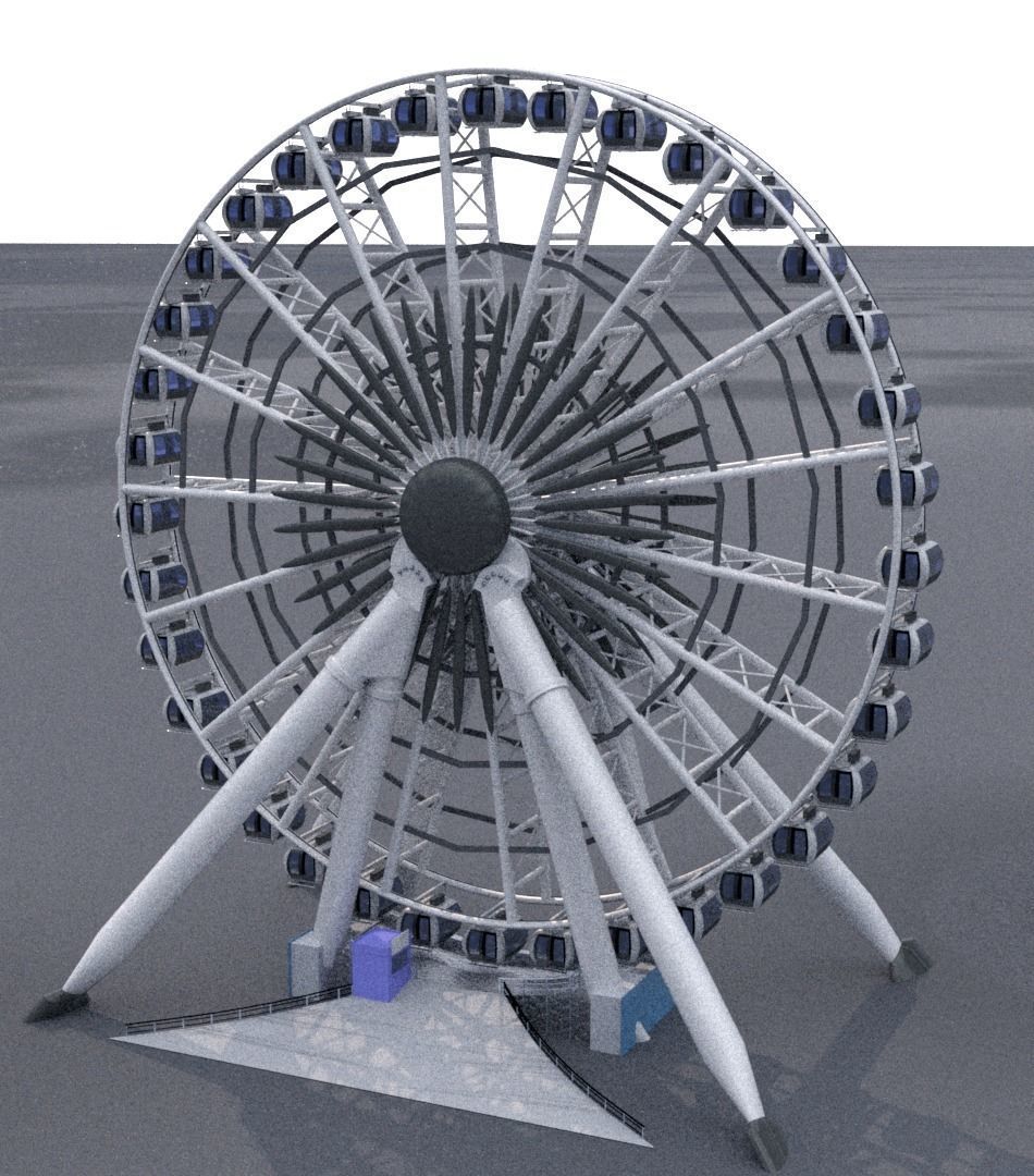 Ferris Wheel 3D model_3