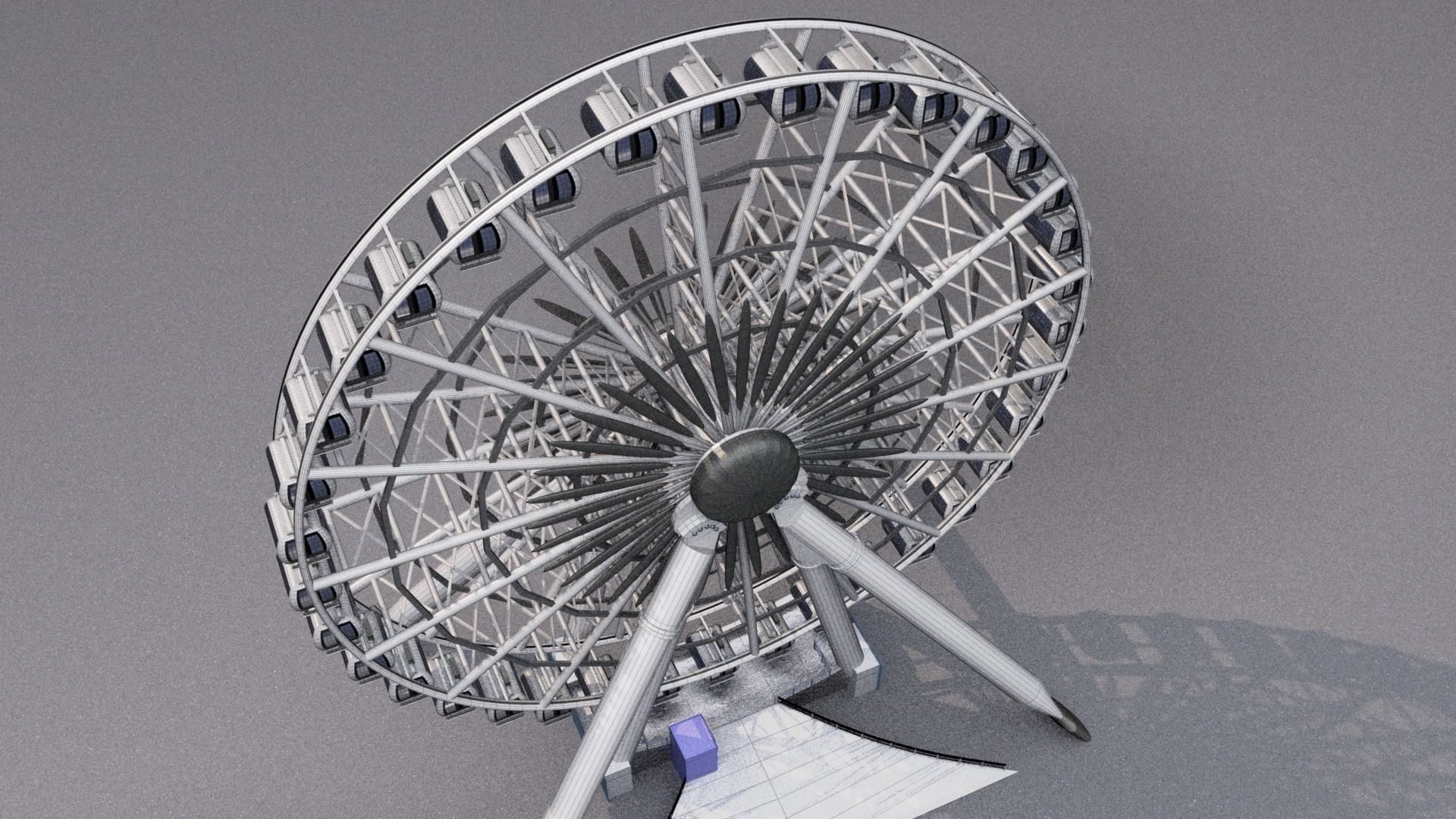 Ferris Wheel 3D model_9