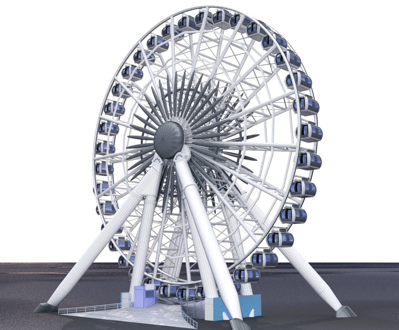 Ferris Wheel 3D model_8