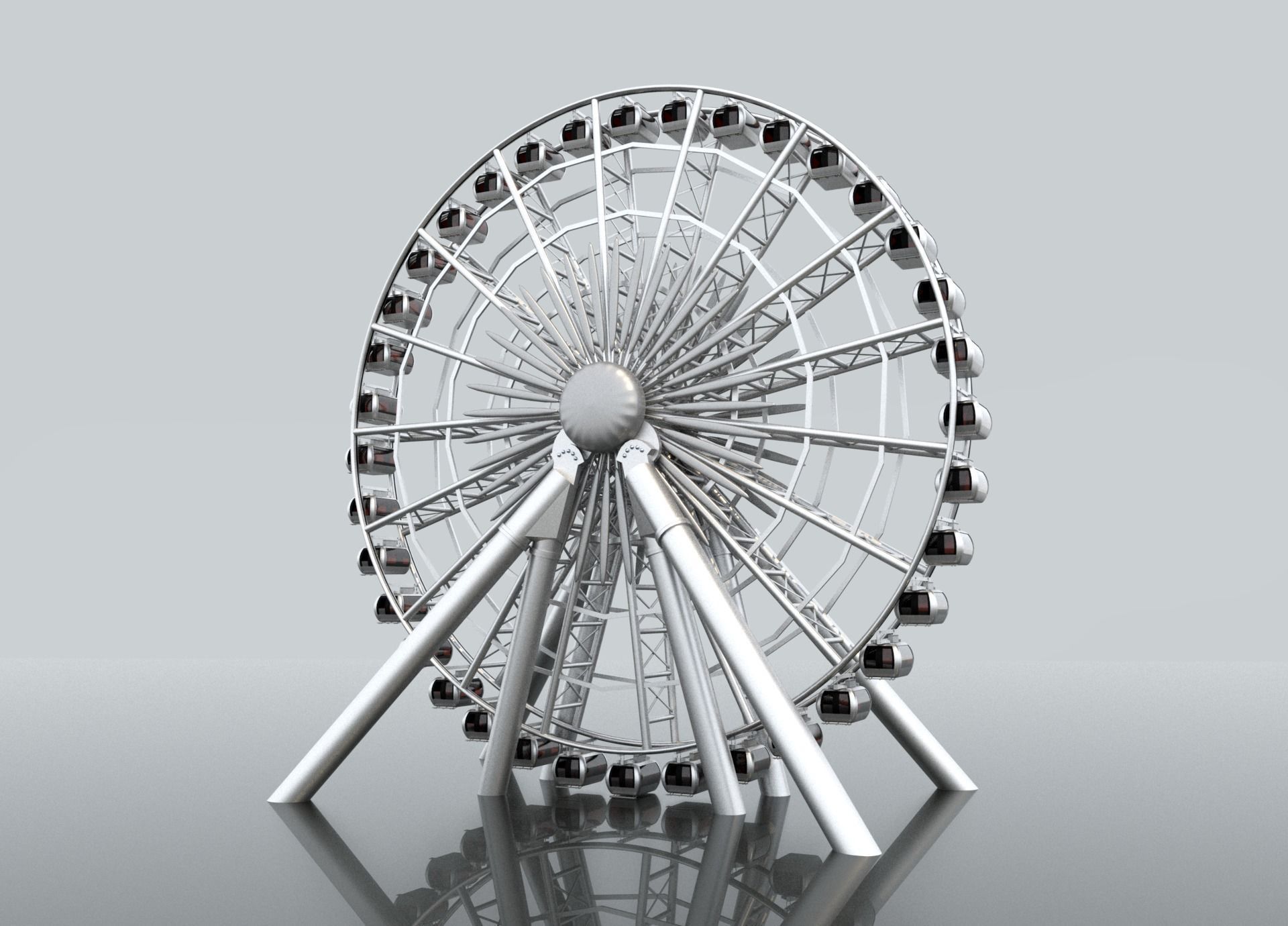Ferris Wheel 3D model_10