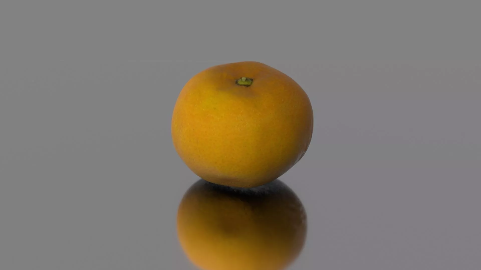 Mandarin fruit Low-poly 3D model